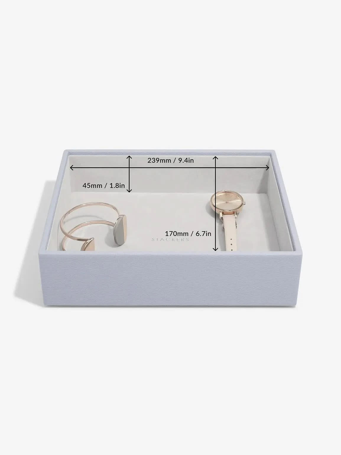 Stackers diepe Sieradenlaag voor Klassieke Juwelendoos Lavendel - Mystackers