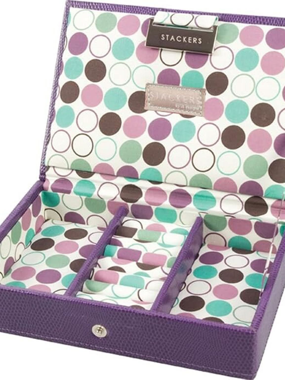 Stackers Deksel voor Mini Juwelendoos Paars Gevlekt - Mystackers