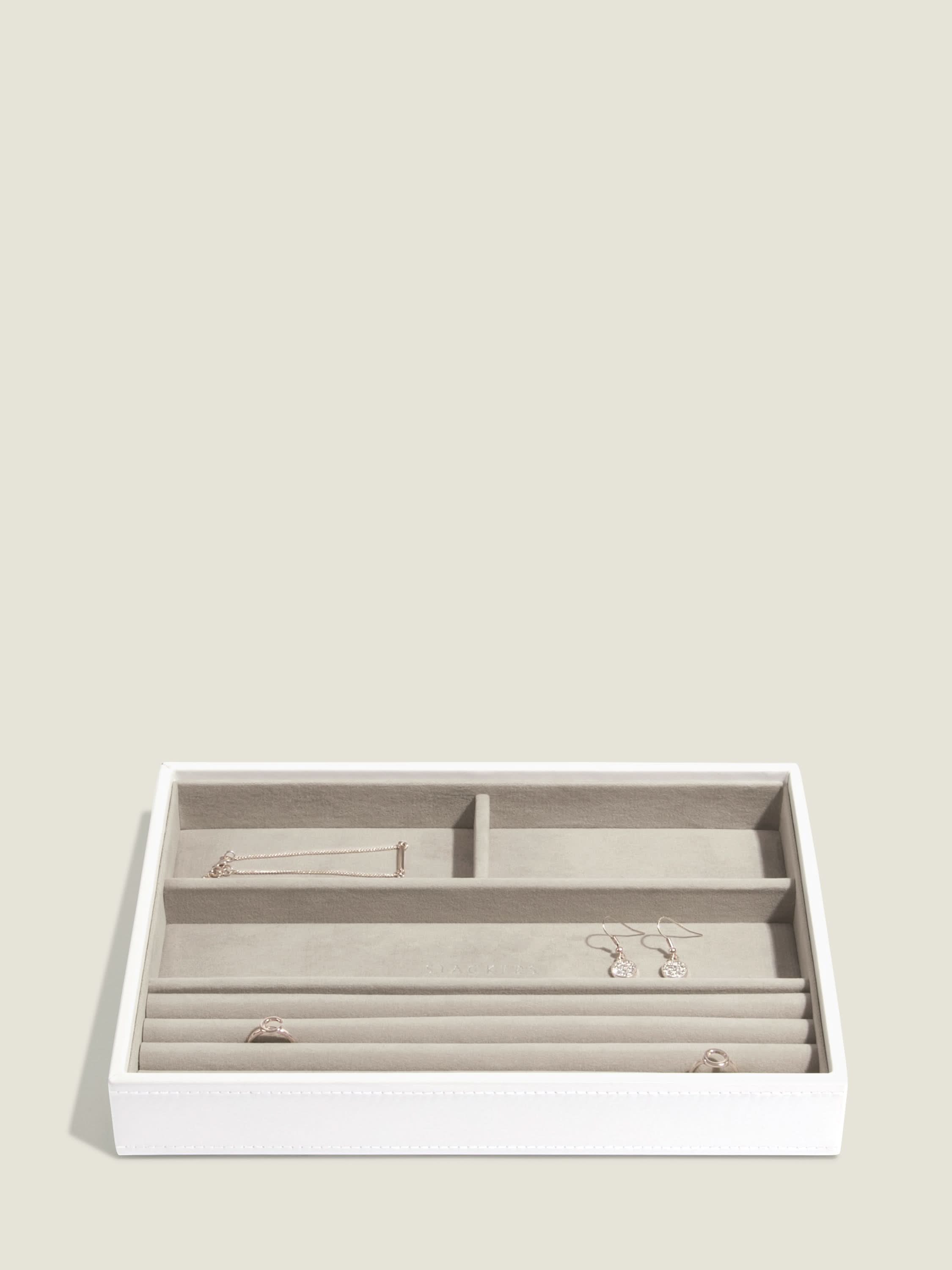 Stackers Klassieke Juwelendoos Set van 4 Wit - Mystackers