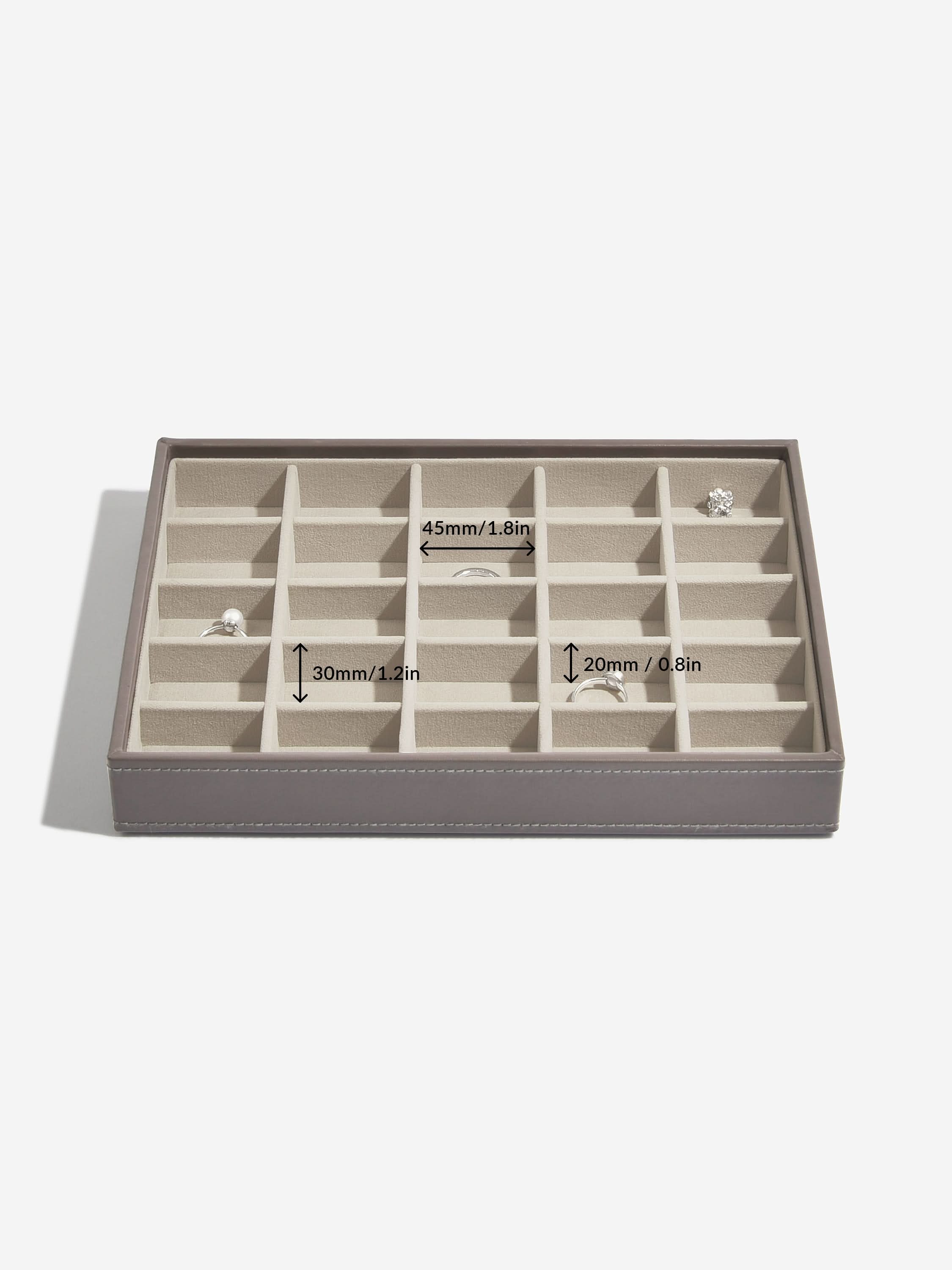 Stackers Klassieke Juwelendoos Set van 4 Zachtbruin - Mystackers