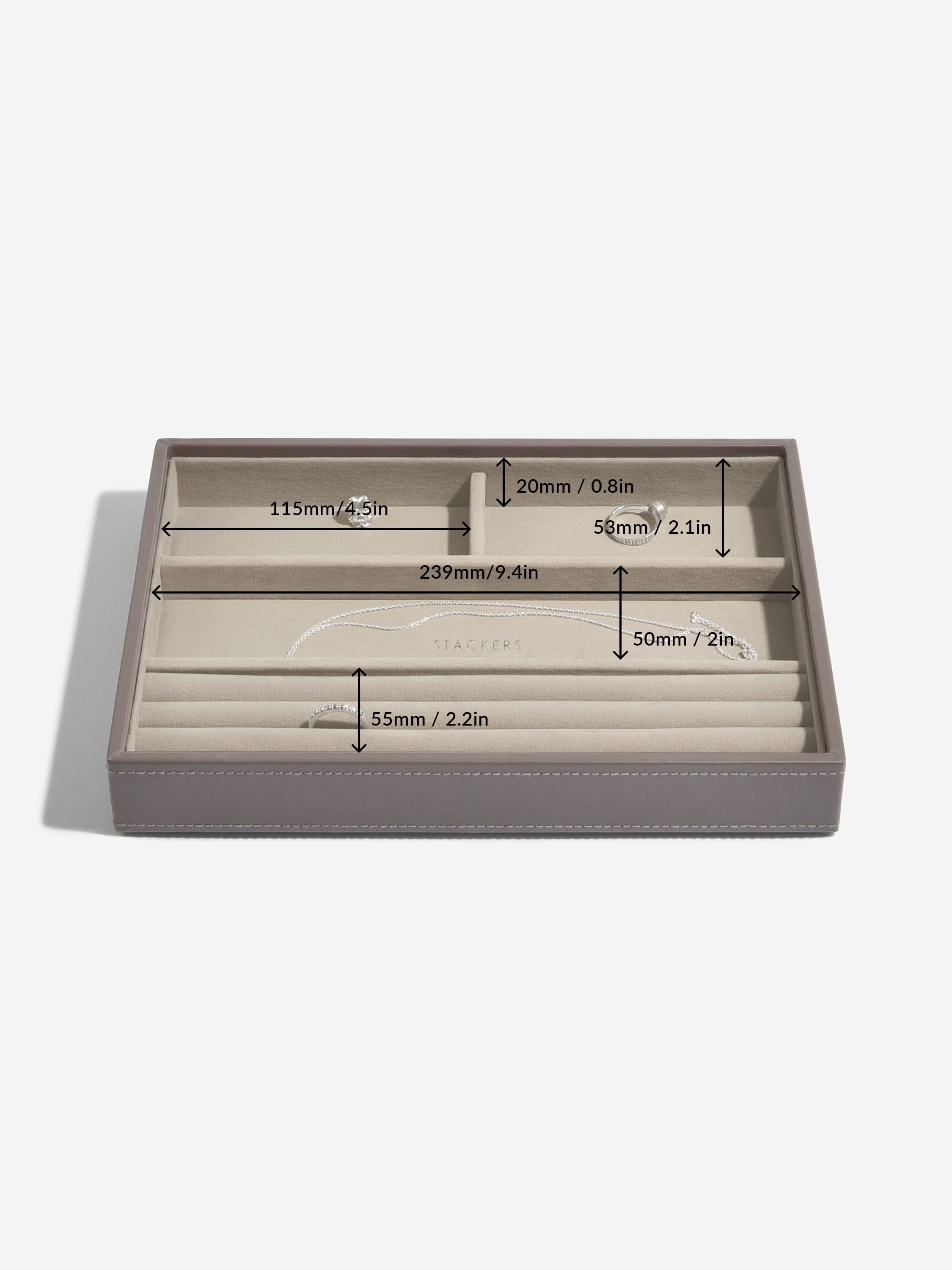 Stackers Klassieke Juwelendoos Set van 4 Zachtbruin - Mystackers