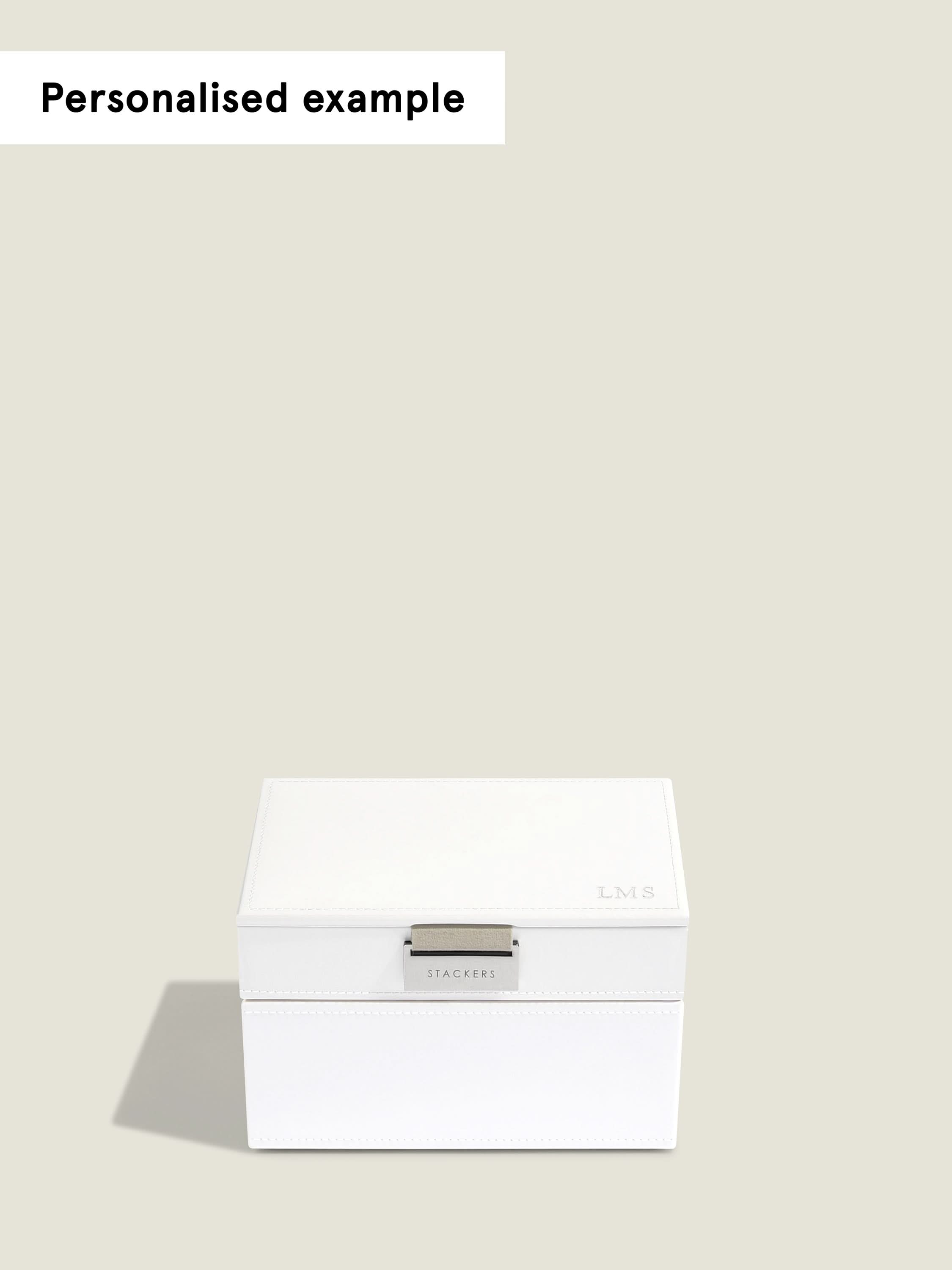 Stackers Mini Juwelendoos Set van 2 Wit - Mystackers