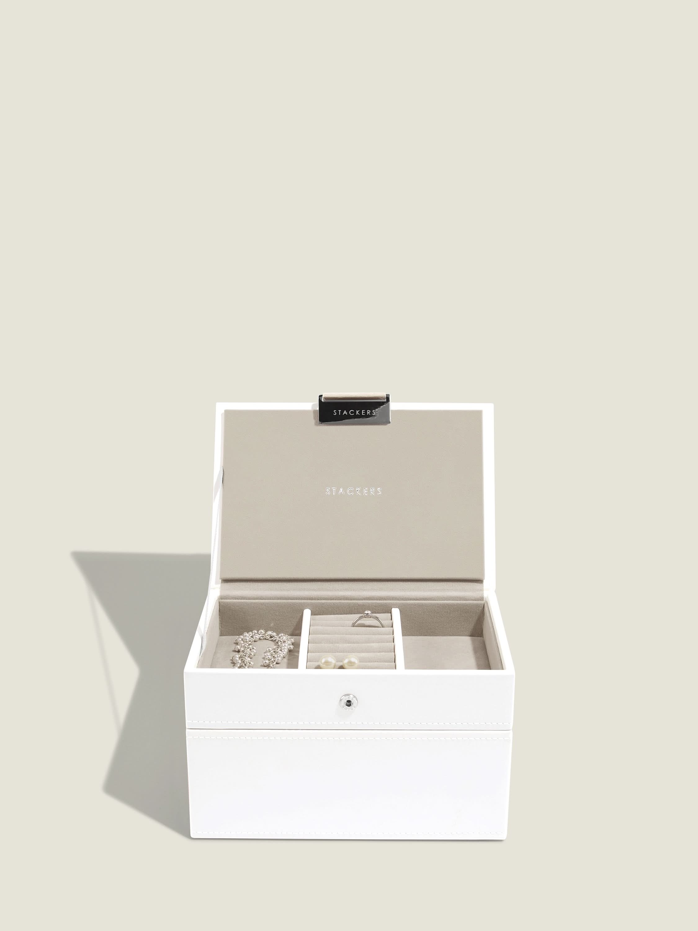 Stackers Mini Juwelendoos Set van 2 Wit - Mystackers