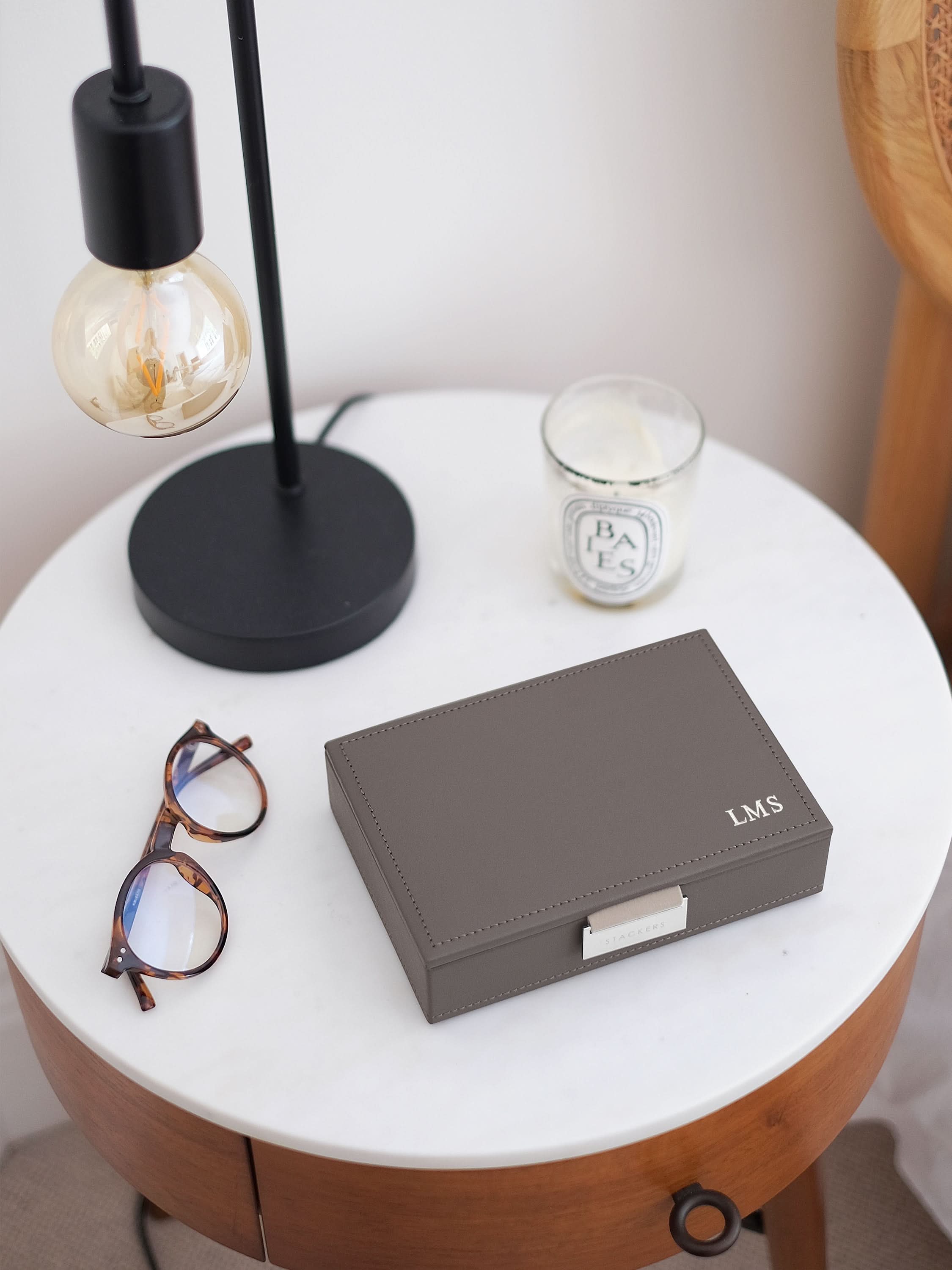 Stackers Deksel voor Mini Juwelendoos Zachtbruin - Mystackers