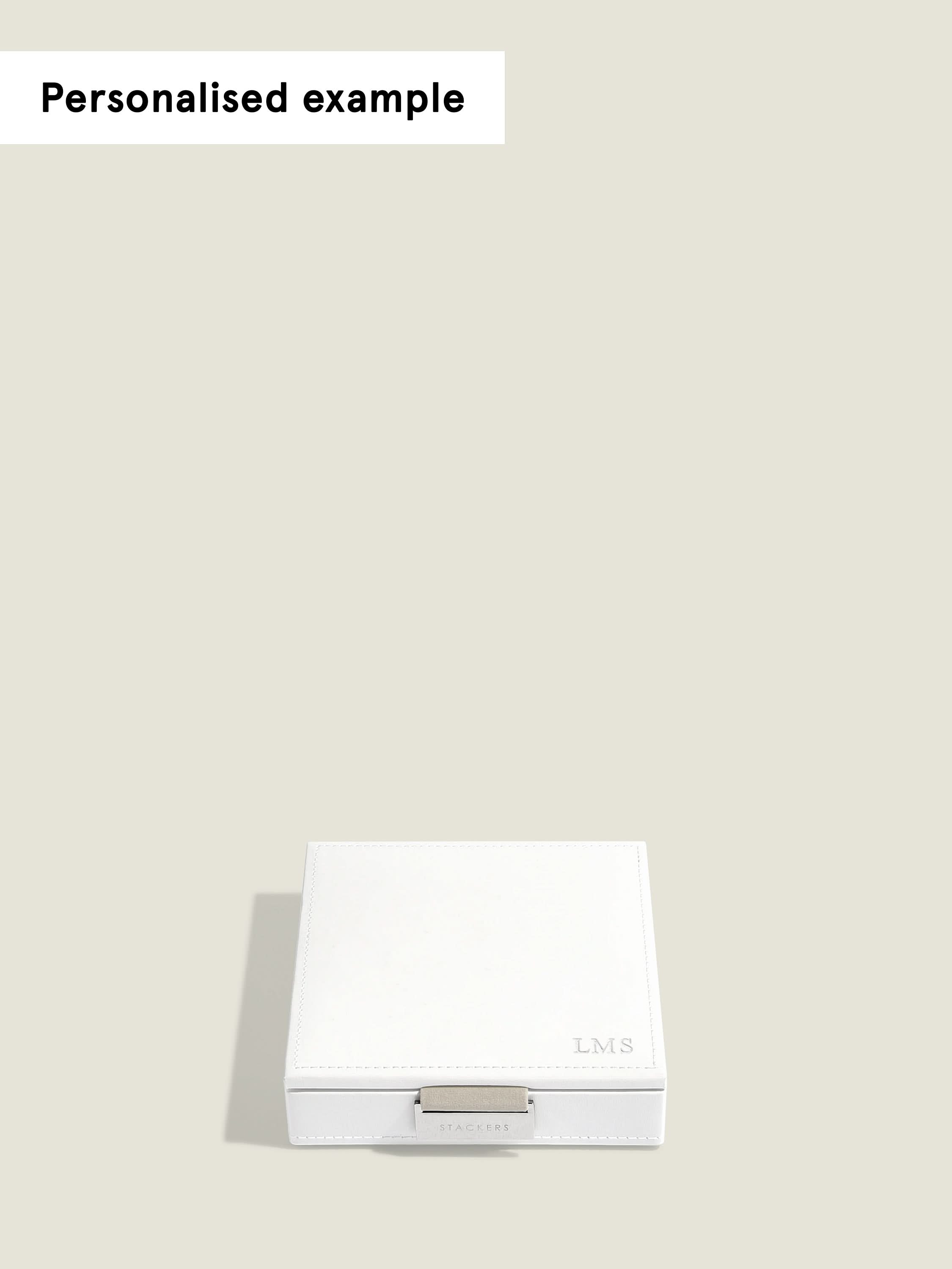 Stackers Bedelsieradendeksel Wit