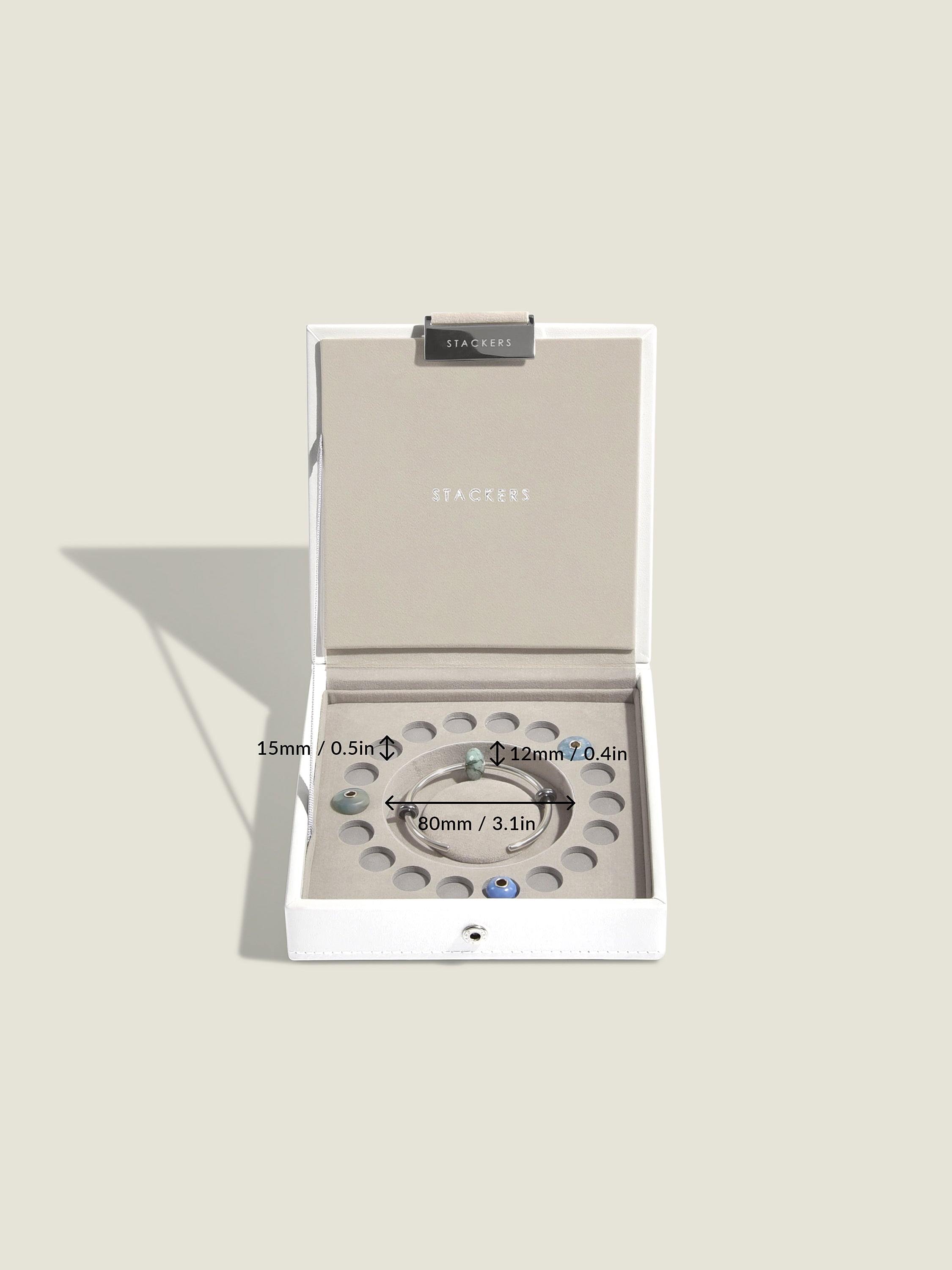 Stackers Bedelsieradendeksel Wit