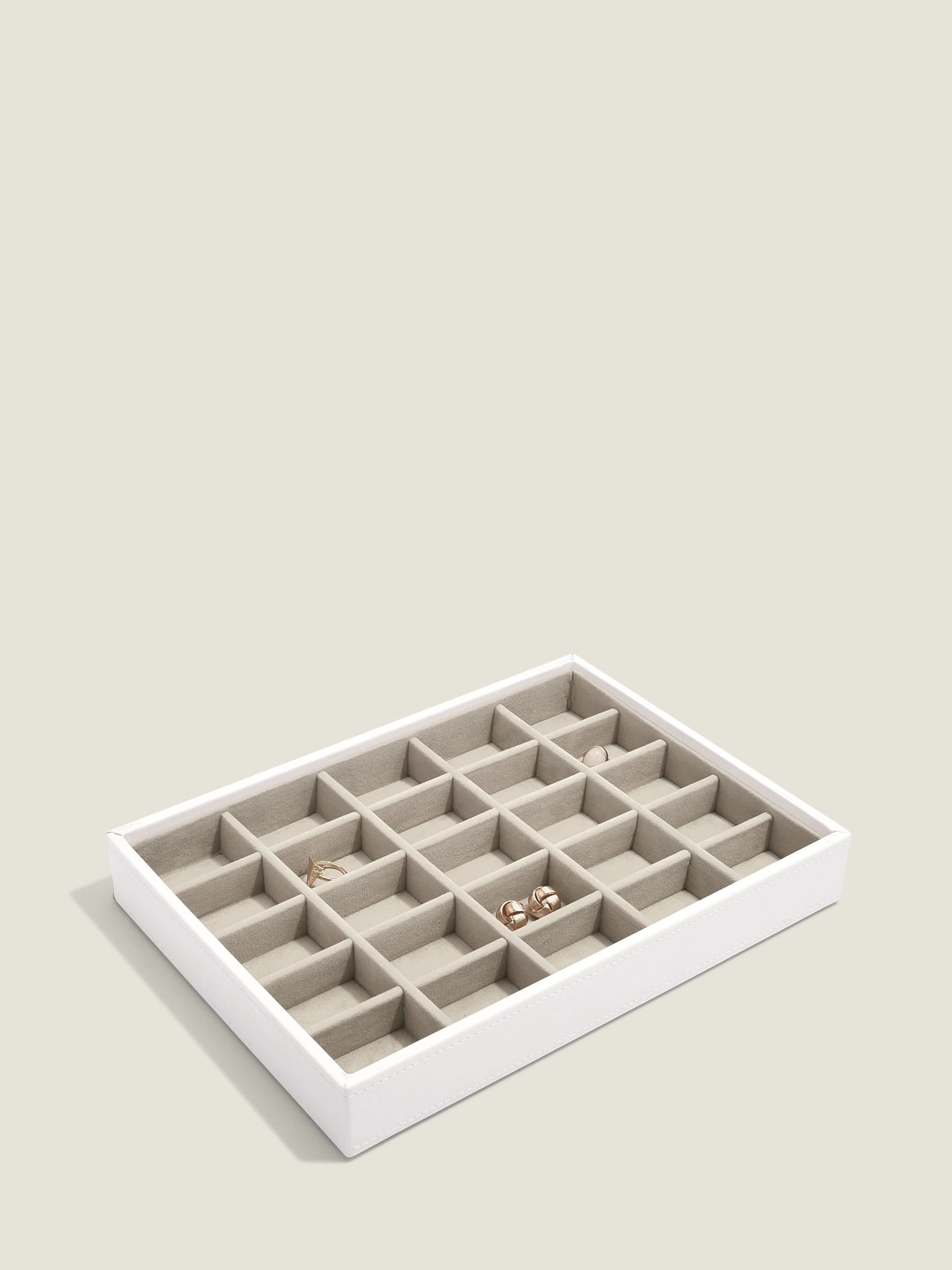 Stackers kleine Sieradenlaag voor Klassieke Juwelendoos Wit - Mystackers