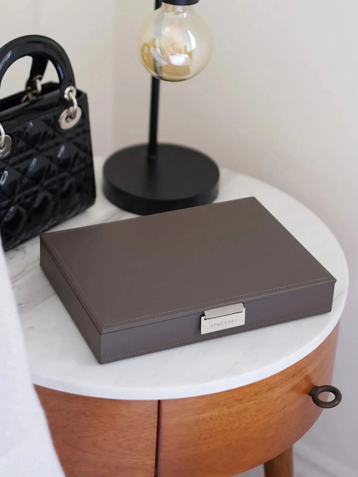 Stackers Deksel voor Klassieke Juwelendoos Zachtbruin - Mystackers