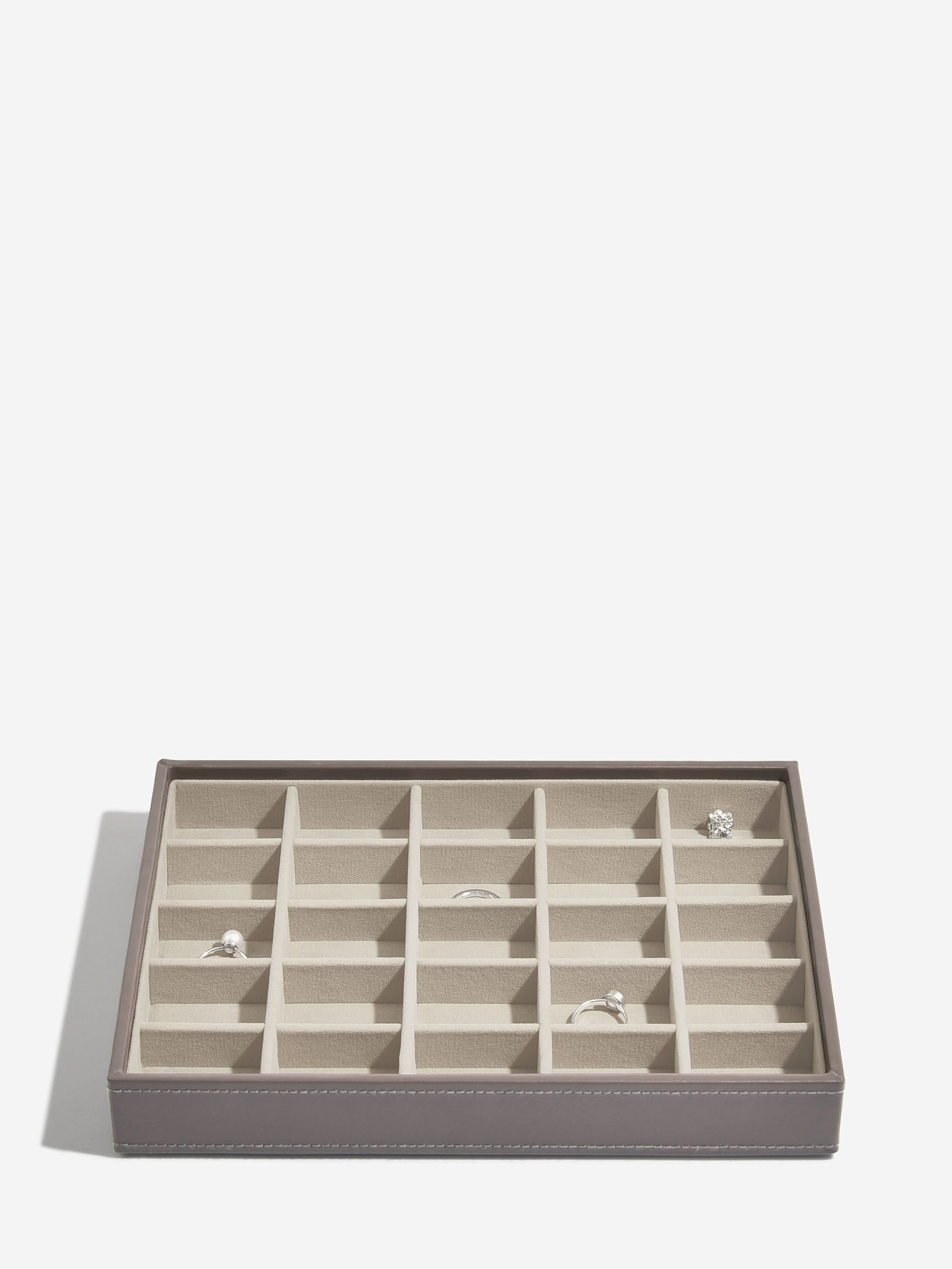 Stackers kleine Sieradenlaag voor Klassieke Juwelendoos Zachtbruin - Mystackers