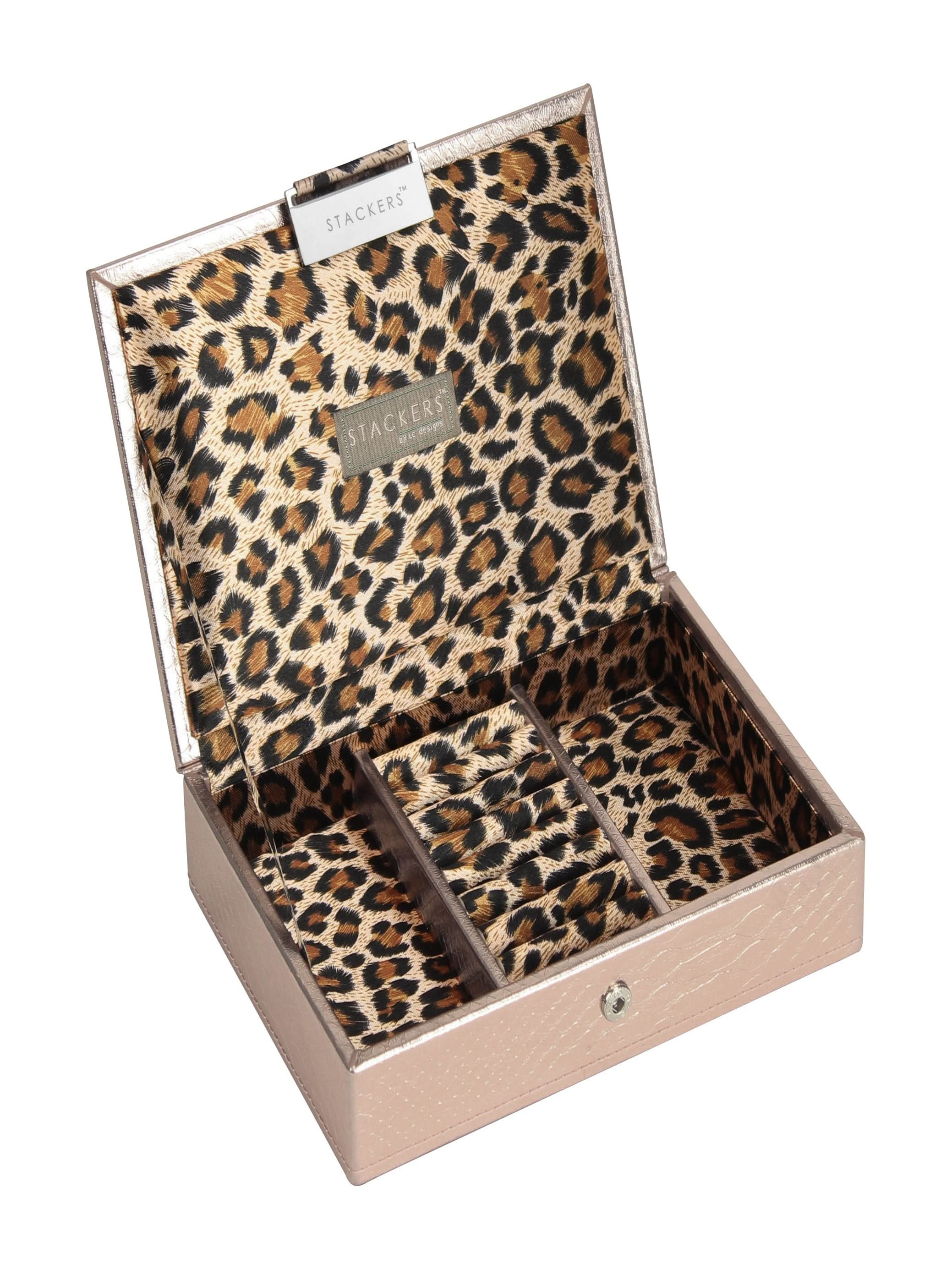 Stackers Deksel voor Mini Juwelendoos Roze/Goud - Mystackers