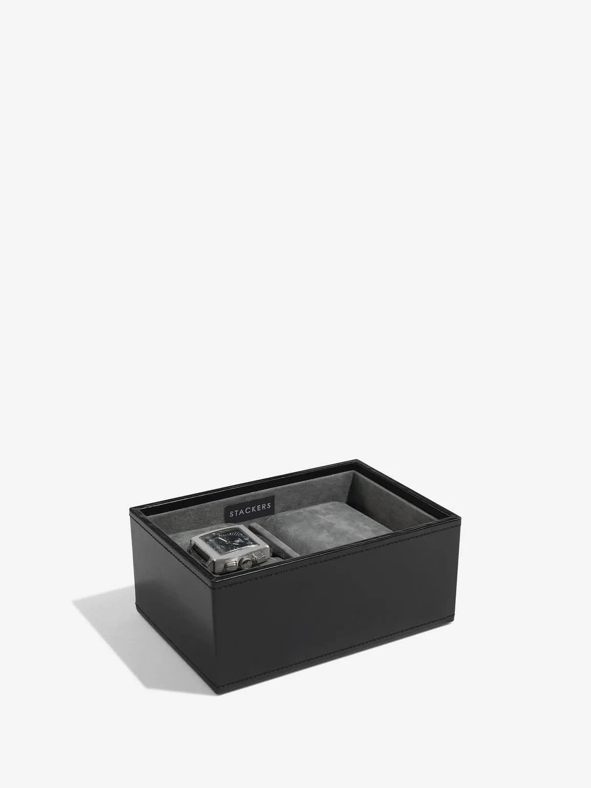 Stackers Horlogedoosje Zwart & Grijs - Mystackers