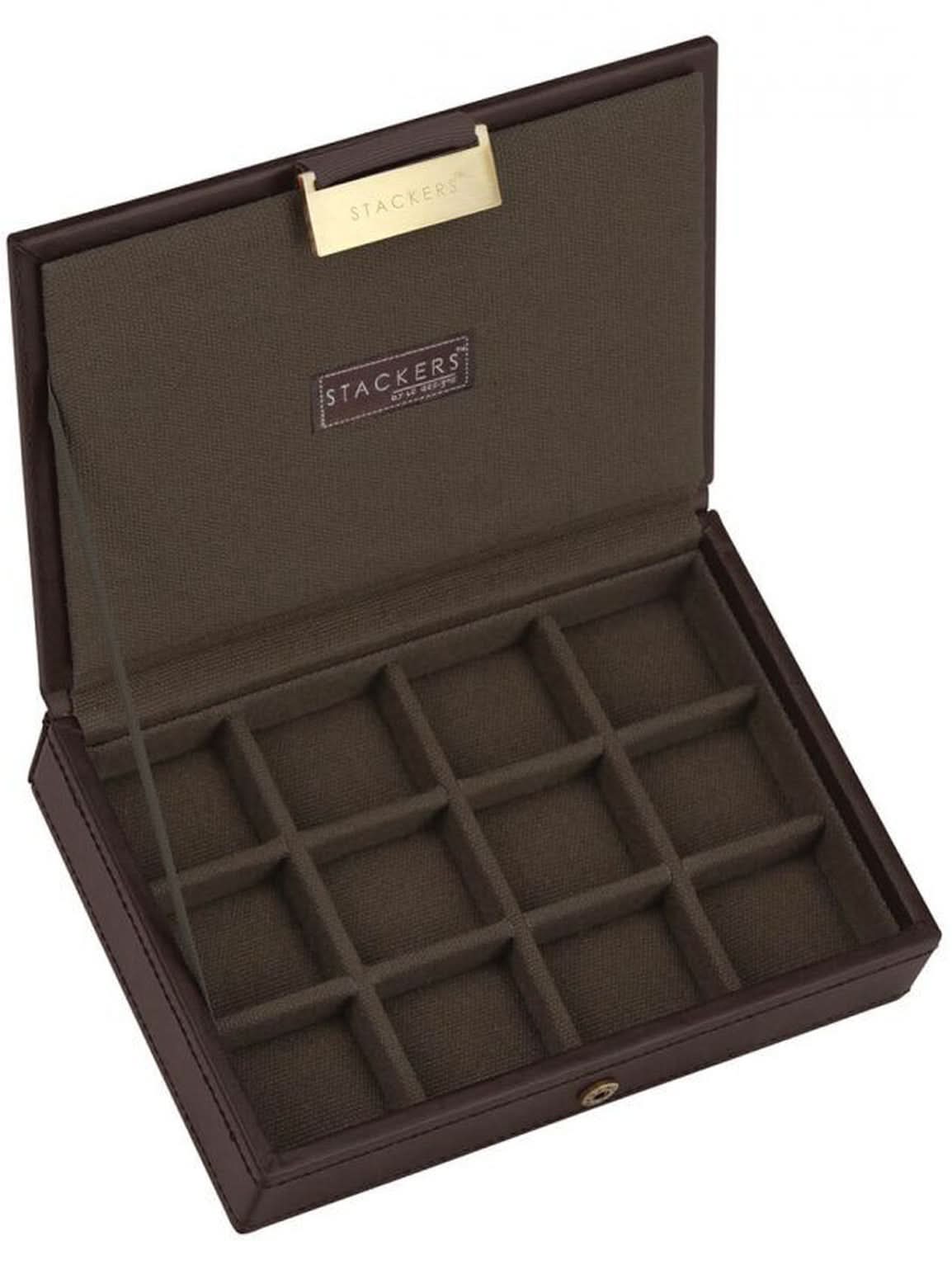 Stackers Mini Manchetknopen Deksel Bruin & Kaki - Mystackers