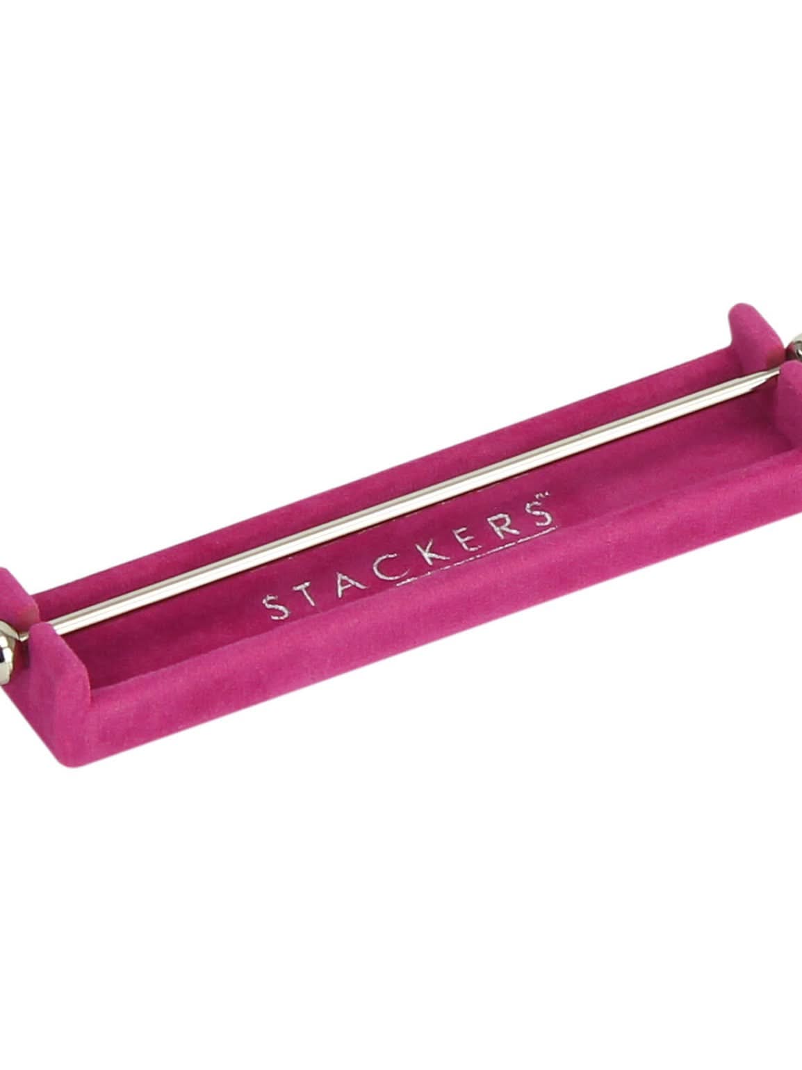 Stackers Charm Bar Zwart & Roze - Mystackers