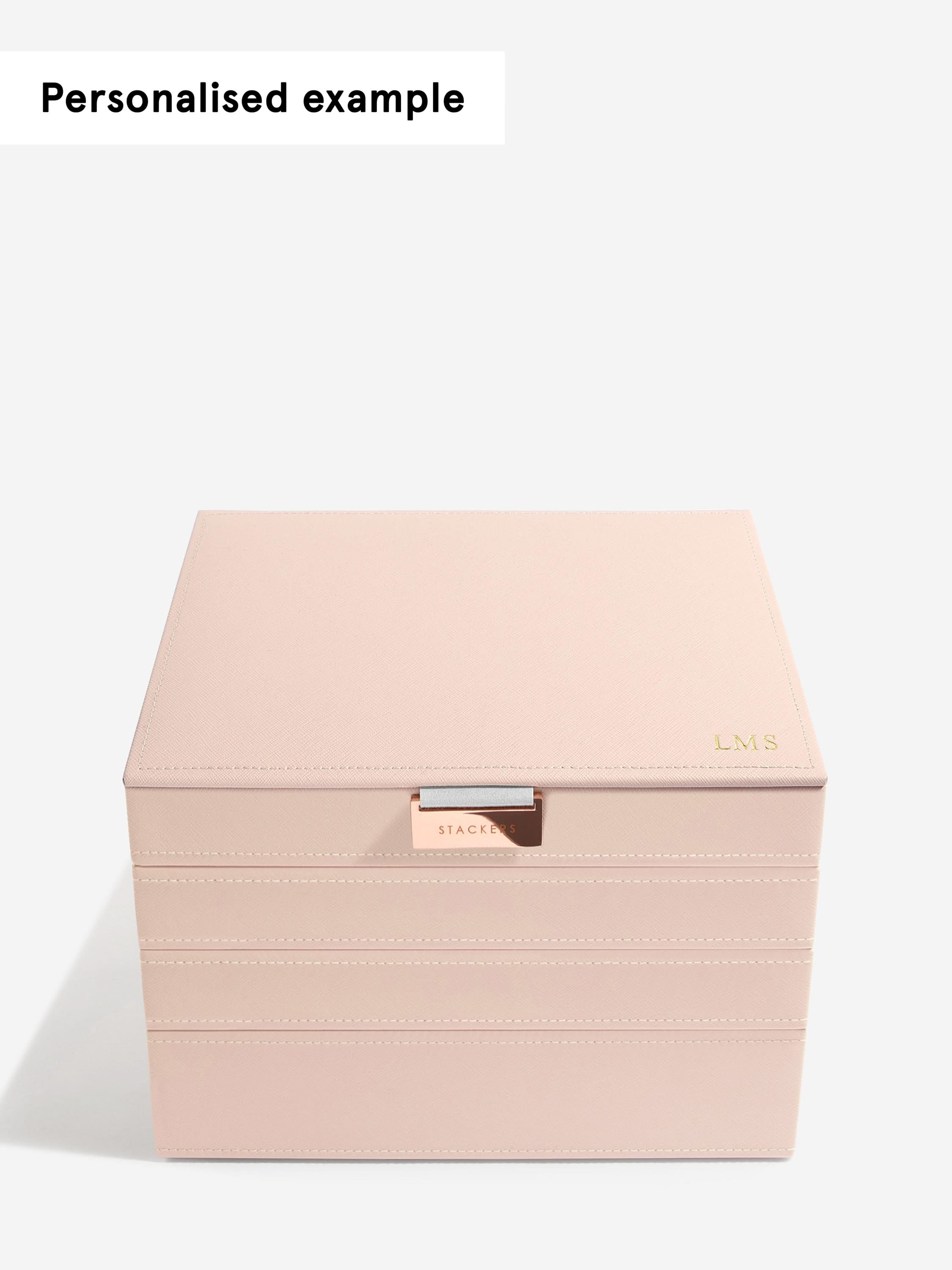 Stackers Klassieke Juwelendoos Set van 4 Roze - Mystackers
