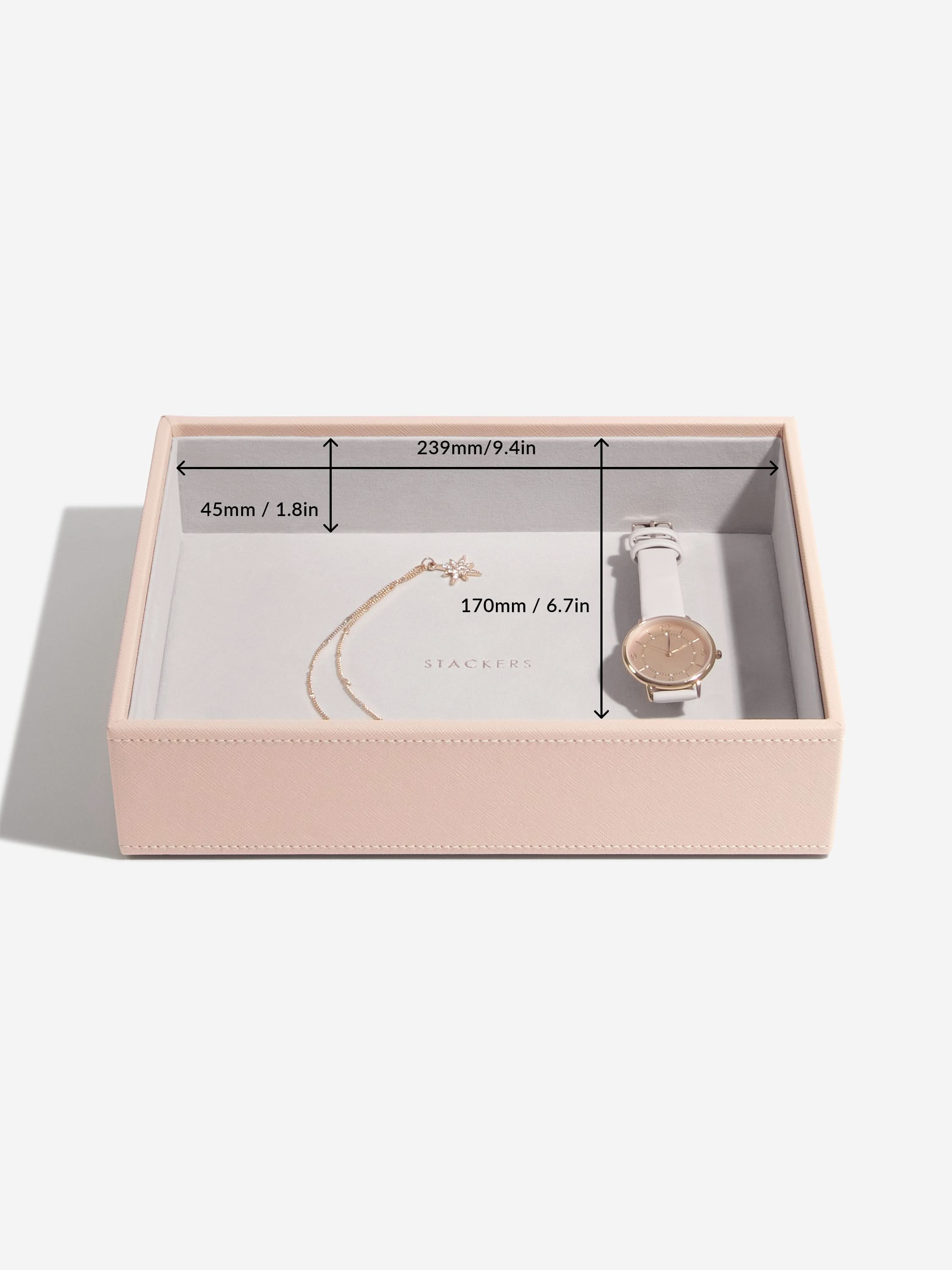 Stackers Klassieke Juwelendoos Set van 5 Roze - Mystackers