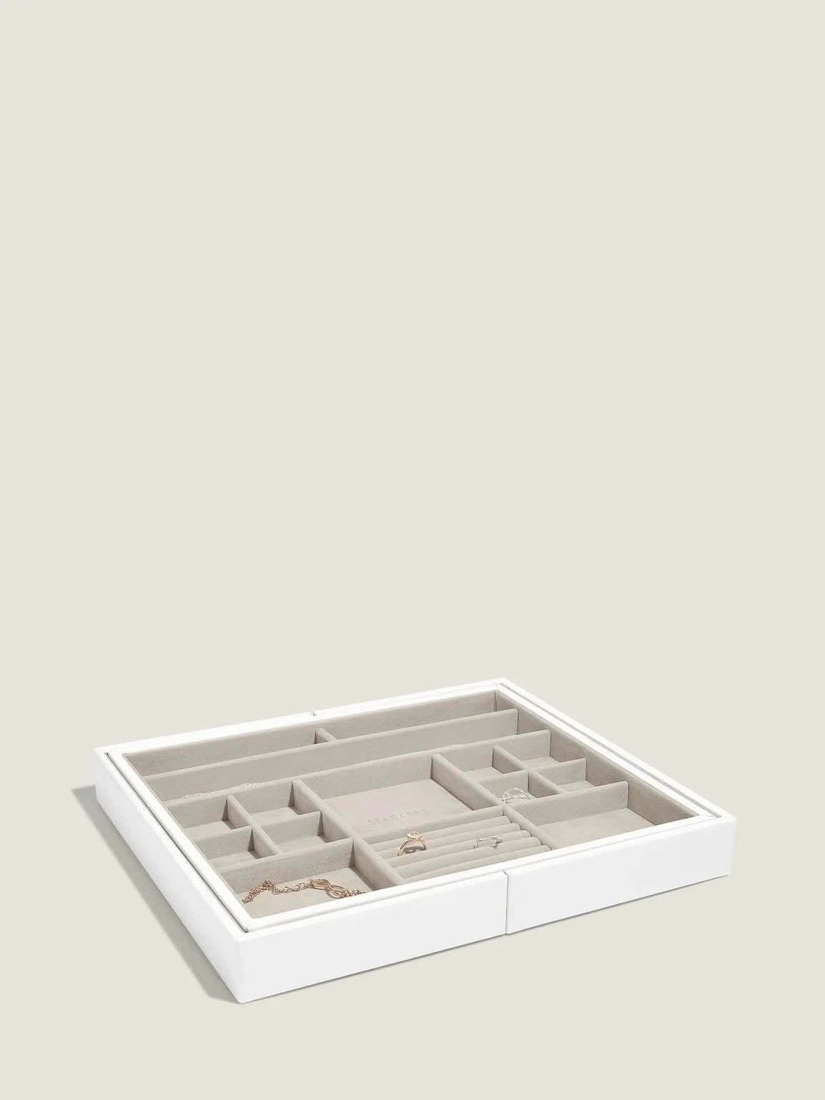 Stackers Medium Sieradenslider Wit - Mystackers