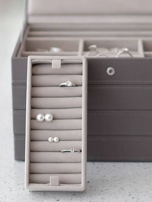 Stackers Ring Roll Zachtbruin & Wit - Mystackers