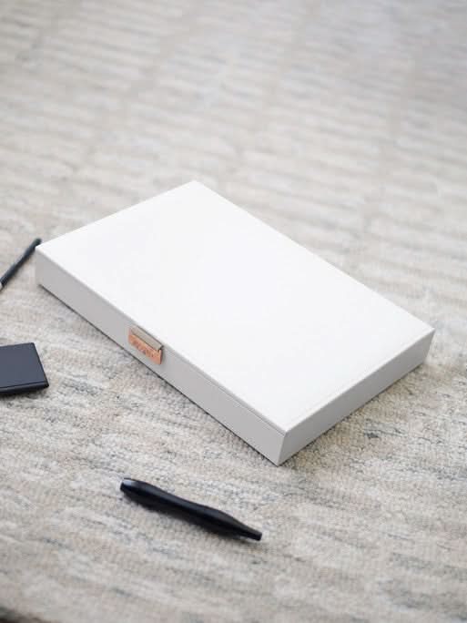 Stackers Deksel voor XL Juwelendoos Wit & Roze - Mystackers