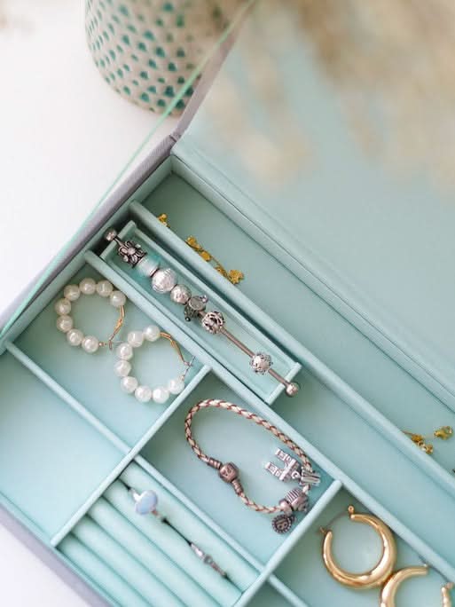 Stackers Charm Bar Grijs & Munt - Mystackers