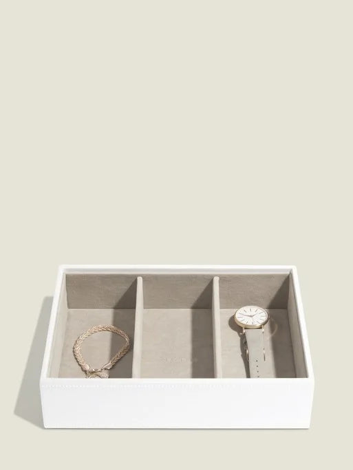 Stackers Classic Coffret à Bijoux Lot de 3 Blanc et Or Rose