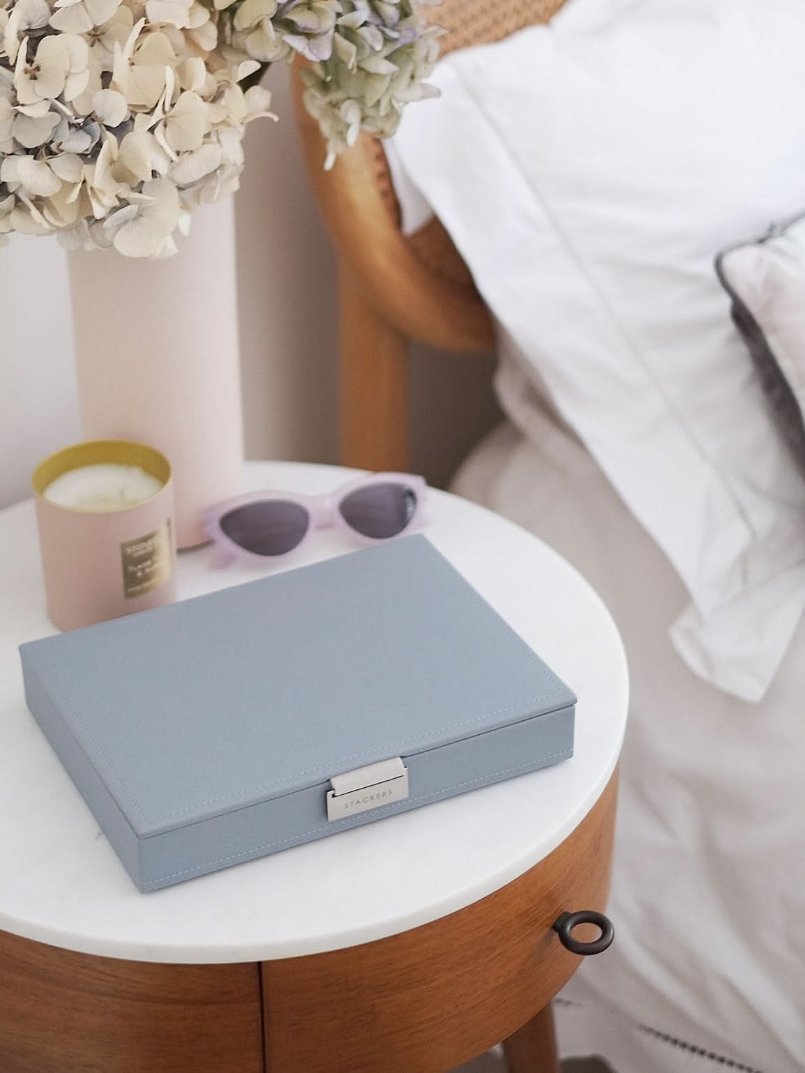 Stackers Deksel voor Klassieke Juwelendoos Blauw - Mystackers