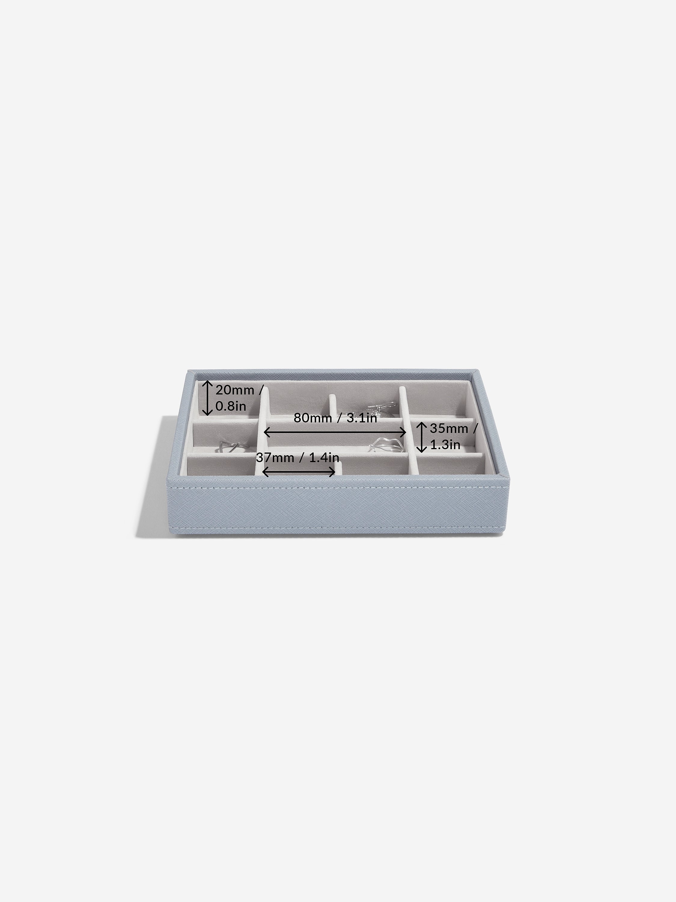 Stackers Mini Sieradenlaag Blauw - Mystackers