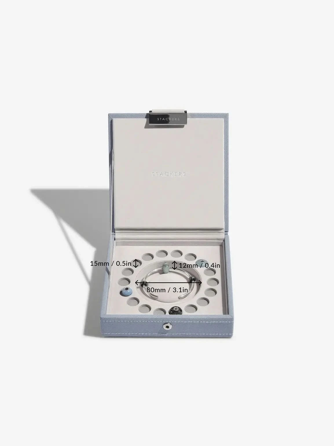 Stackers Bedelsieradendeksel Blauw - Mystackers