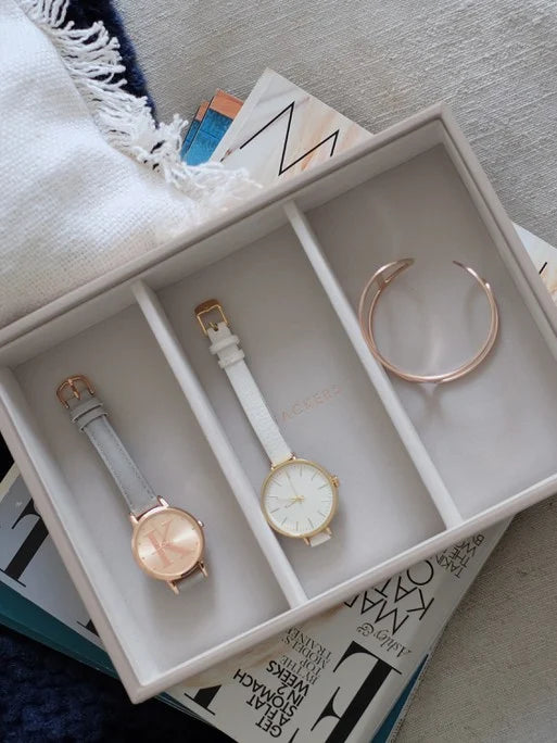 Stackers Watch & Accessory Layer for Classic Jewellery Box Taupe