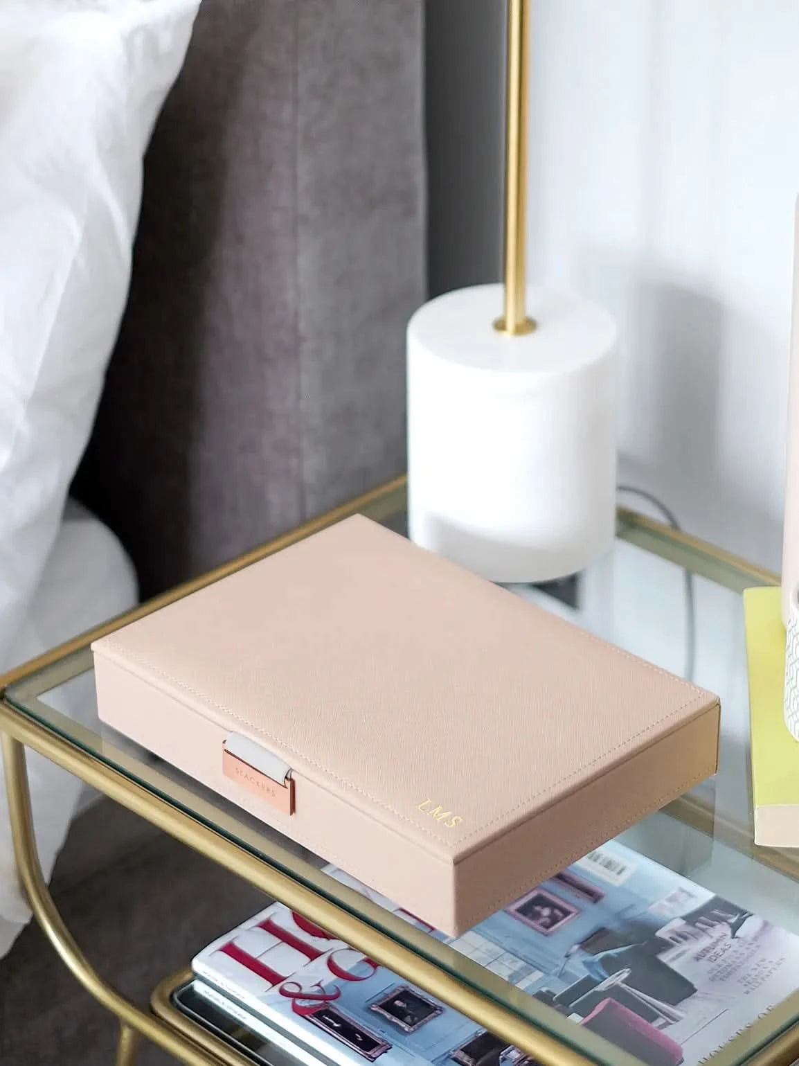 Stackers Deksel voor Klassieke Juwelendoos Roze - Mystackers