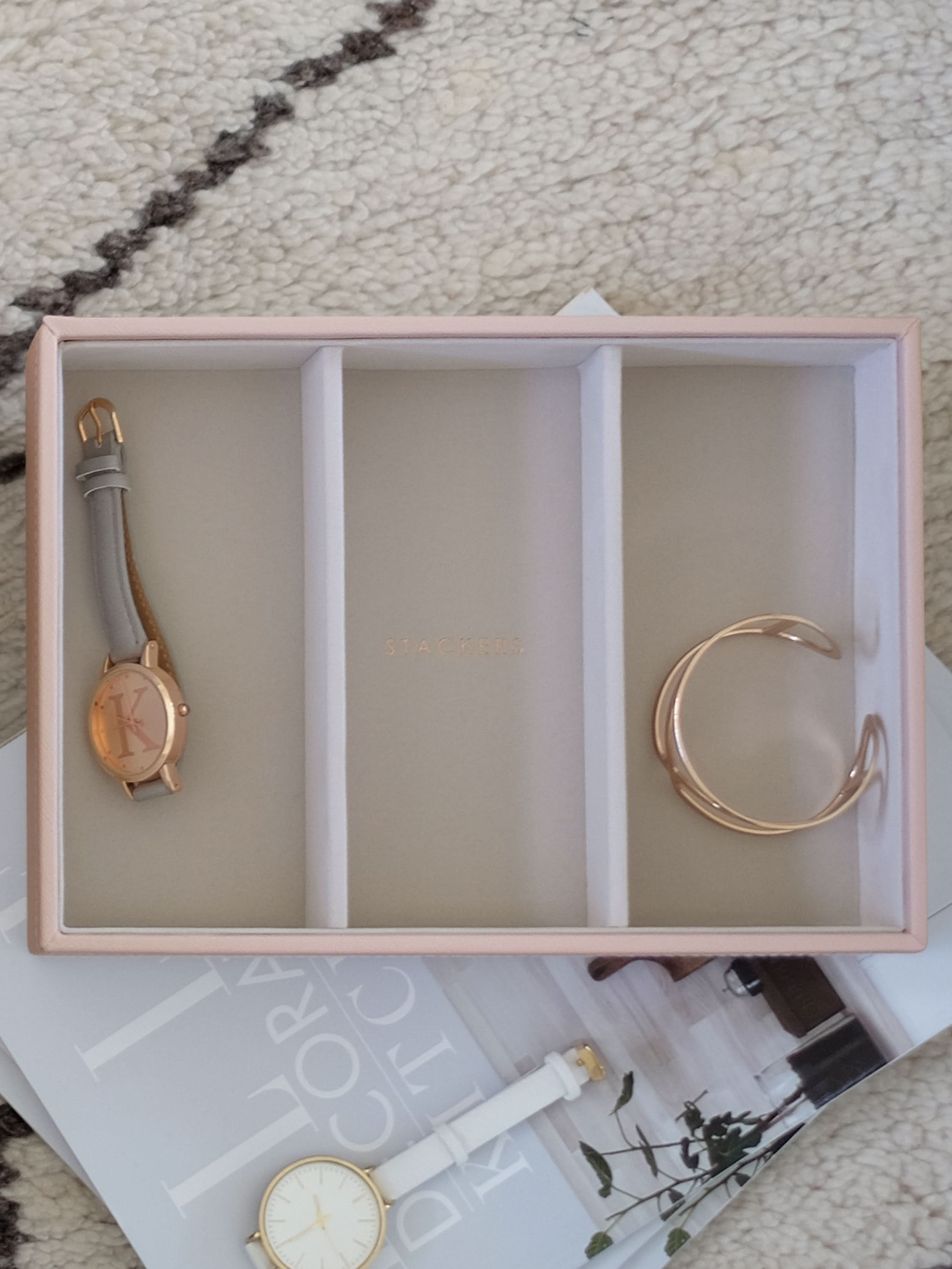 Stackers Horloge & Accessoirelaag voor Klassieke Juwelendoos Roze - Mystackers