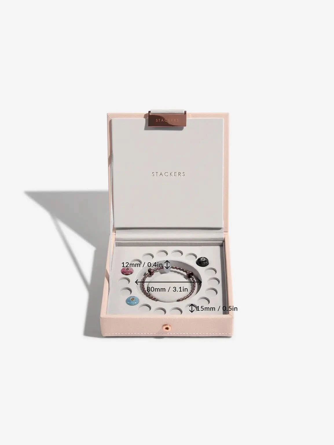 Stackers Bedelsieradendeksel Roze - Mystackers