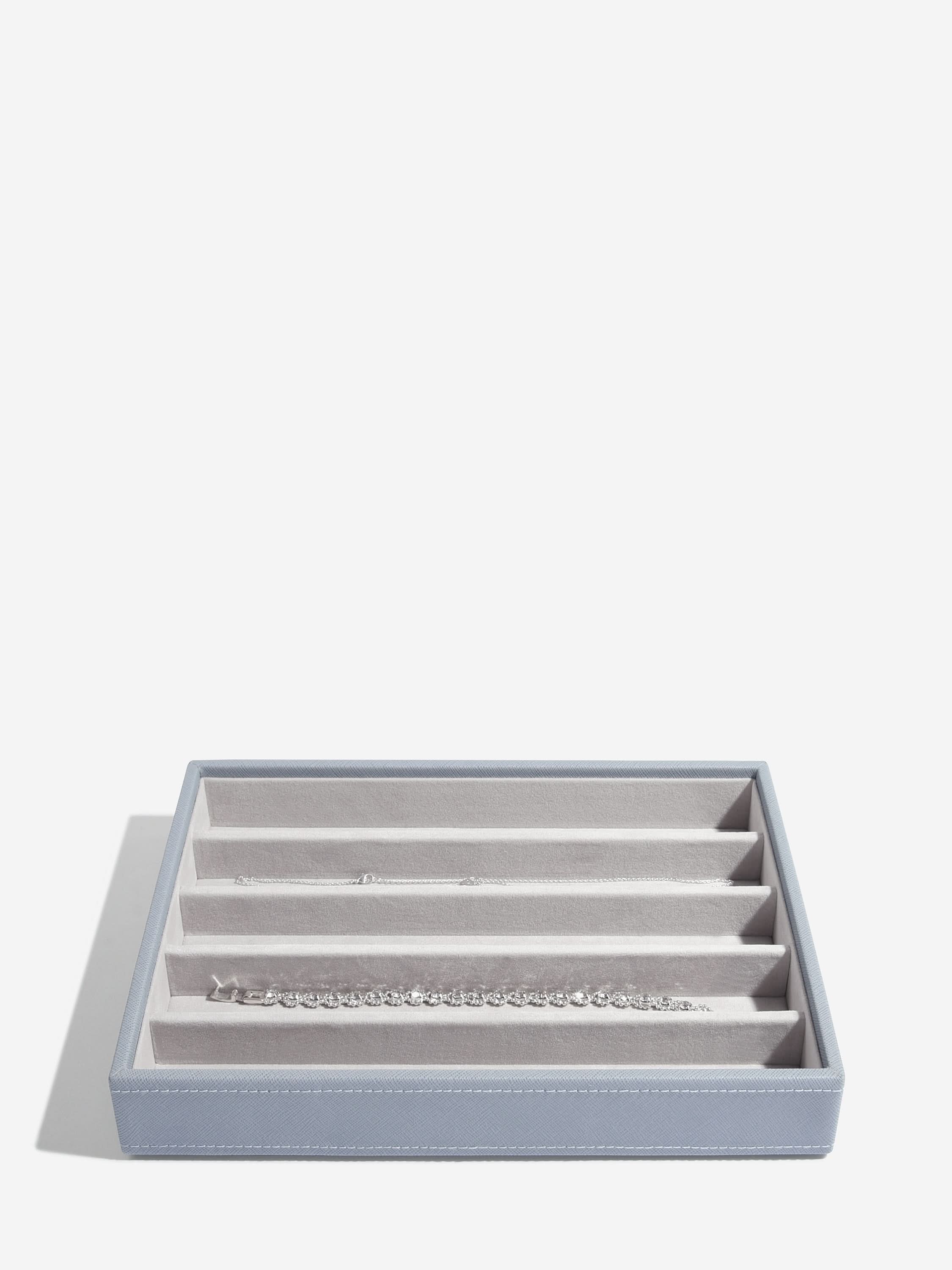 Stackers Halskettingenlaag voor Klassieke Juwelendoos Blauw - Mystackers