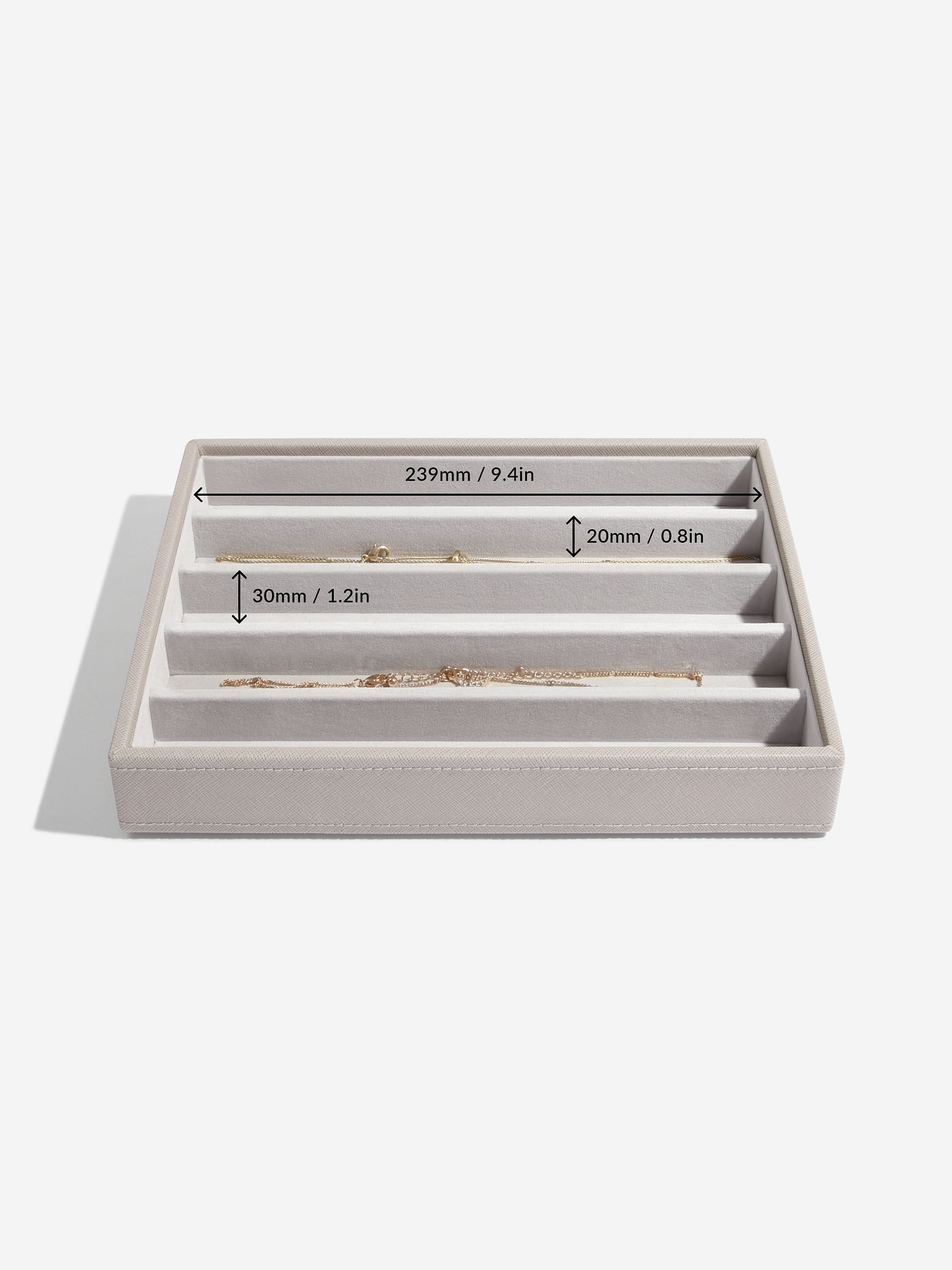 Stackers Halskettingenlaag voor Klassieke Juwelendoos Taupe - Mystackers