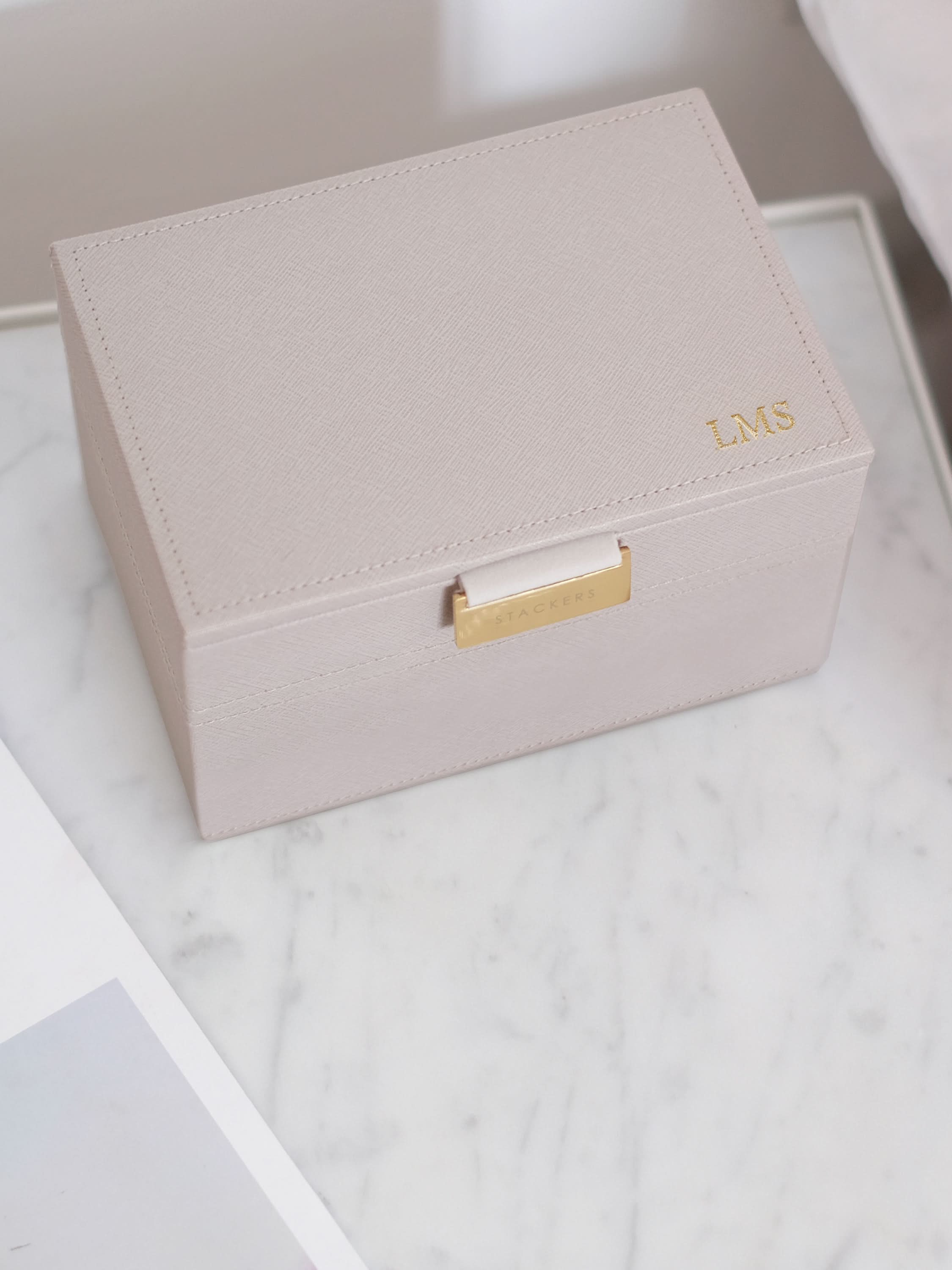 Stackers Mini Juwelendoos Set van 2 Taupe - Mystackers