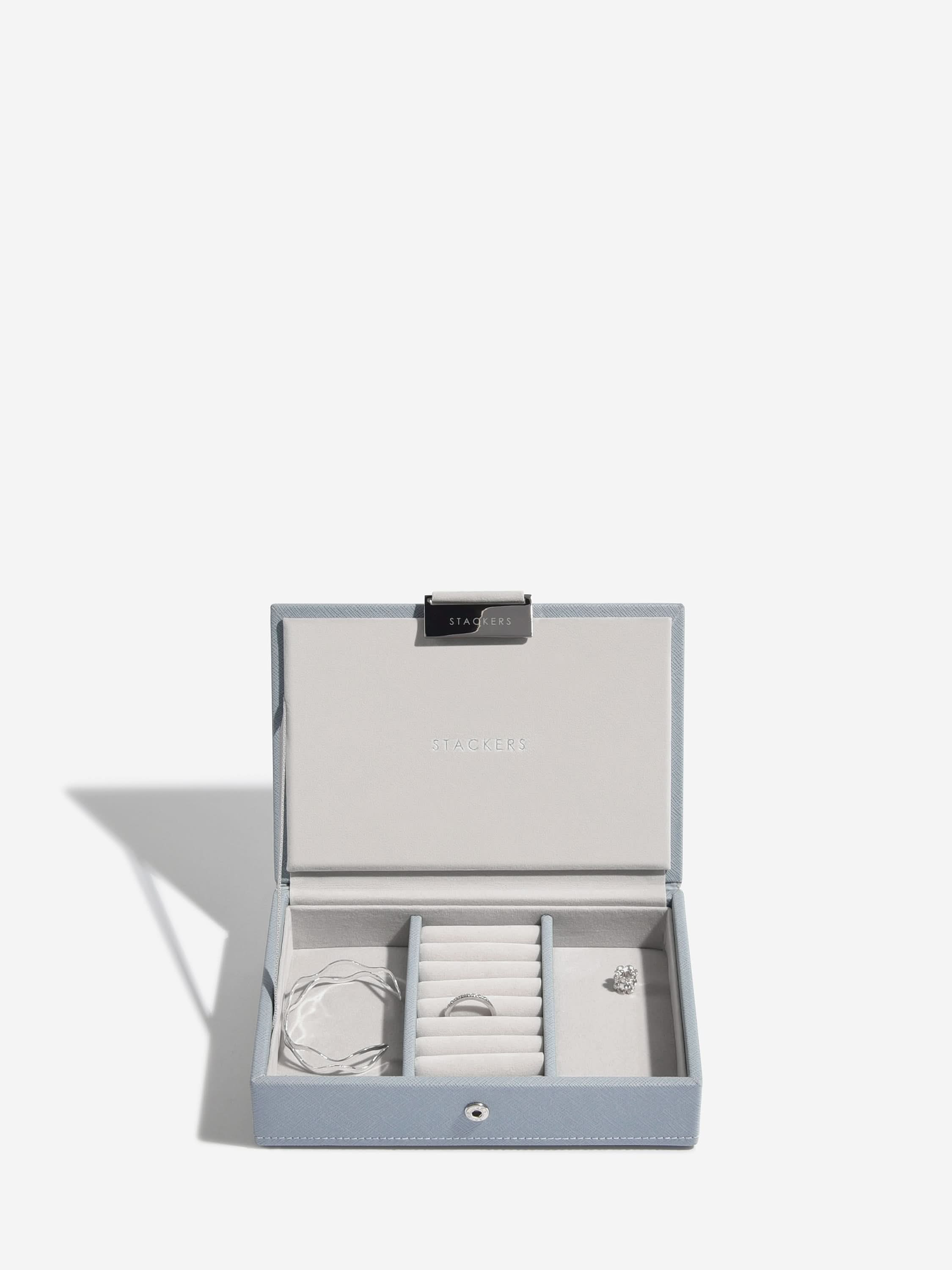 Stackers Mini Juwelendoos Set van 2 Blauw - Mystackers