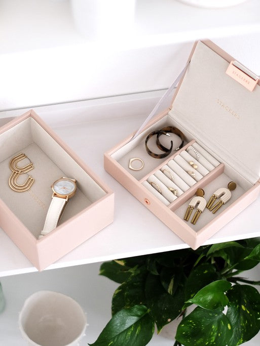 Stackers Mini Jewellery Box Set of 2 Pink