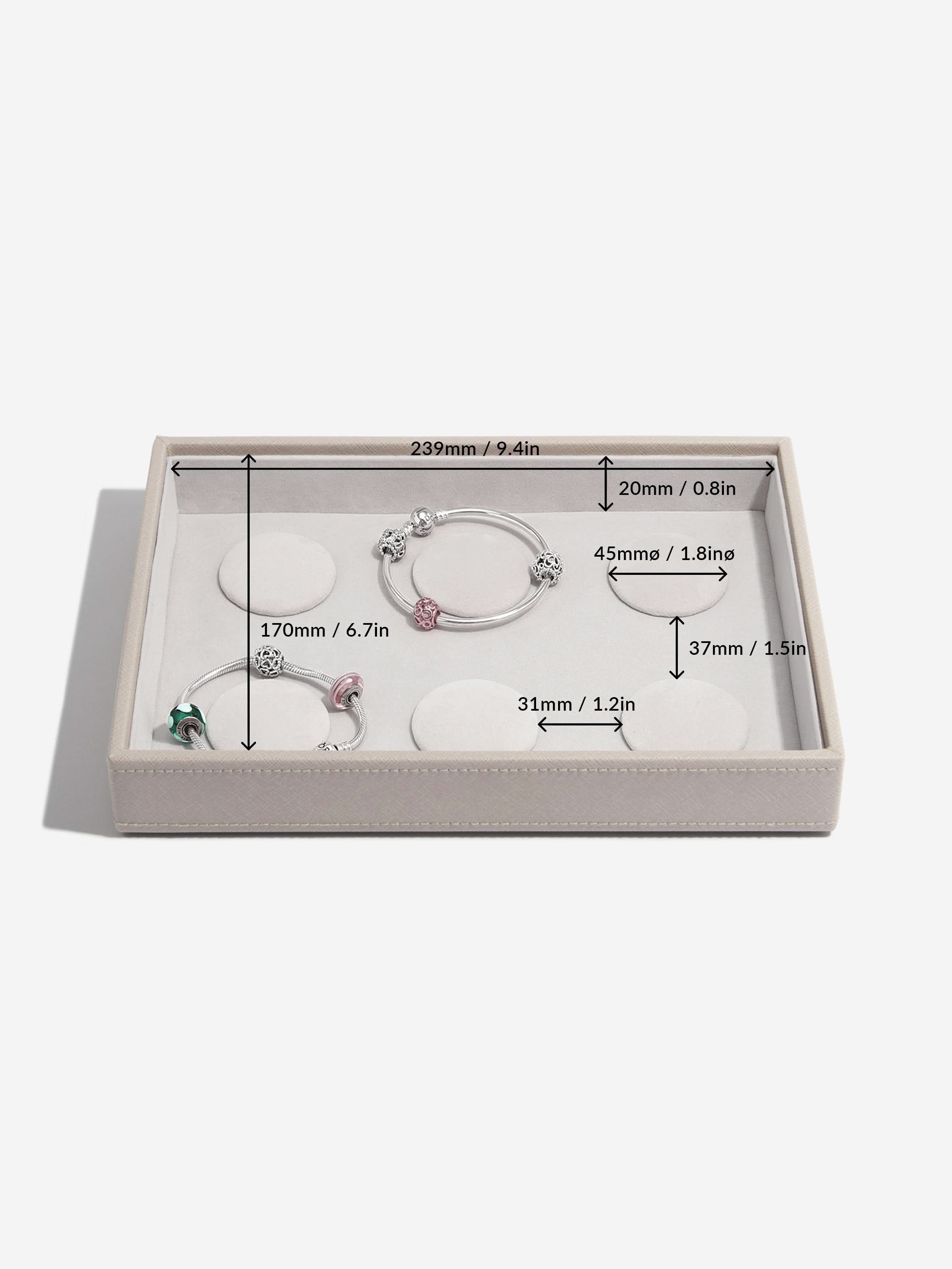 Stackers Compartiment pour bracelet pour Boîte à Bijoux Classique Taupe