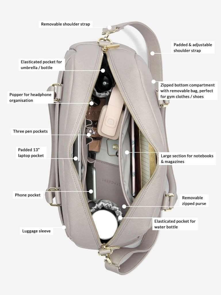 Stackers Handtas Taupe - Mystackers