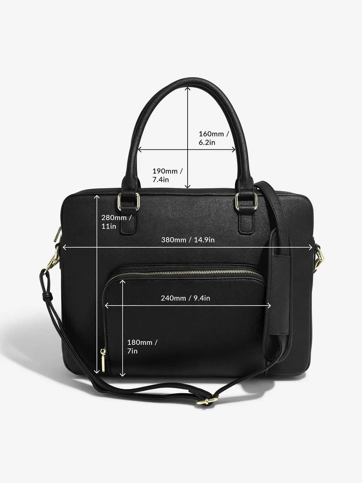 Stackers Laptoptas Zwart - Mystackers