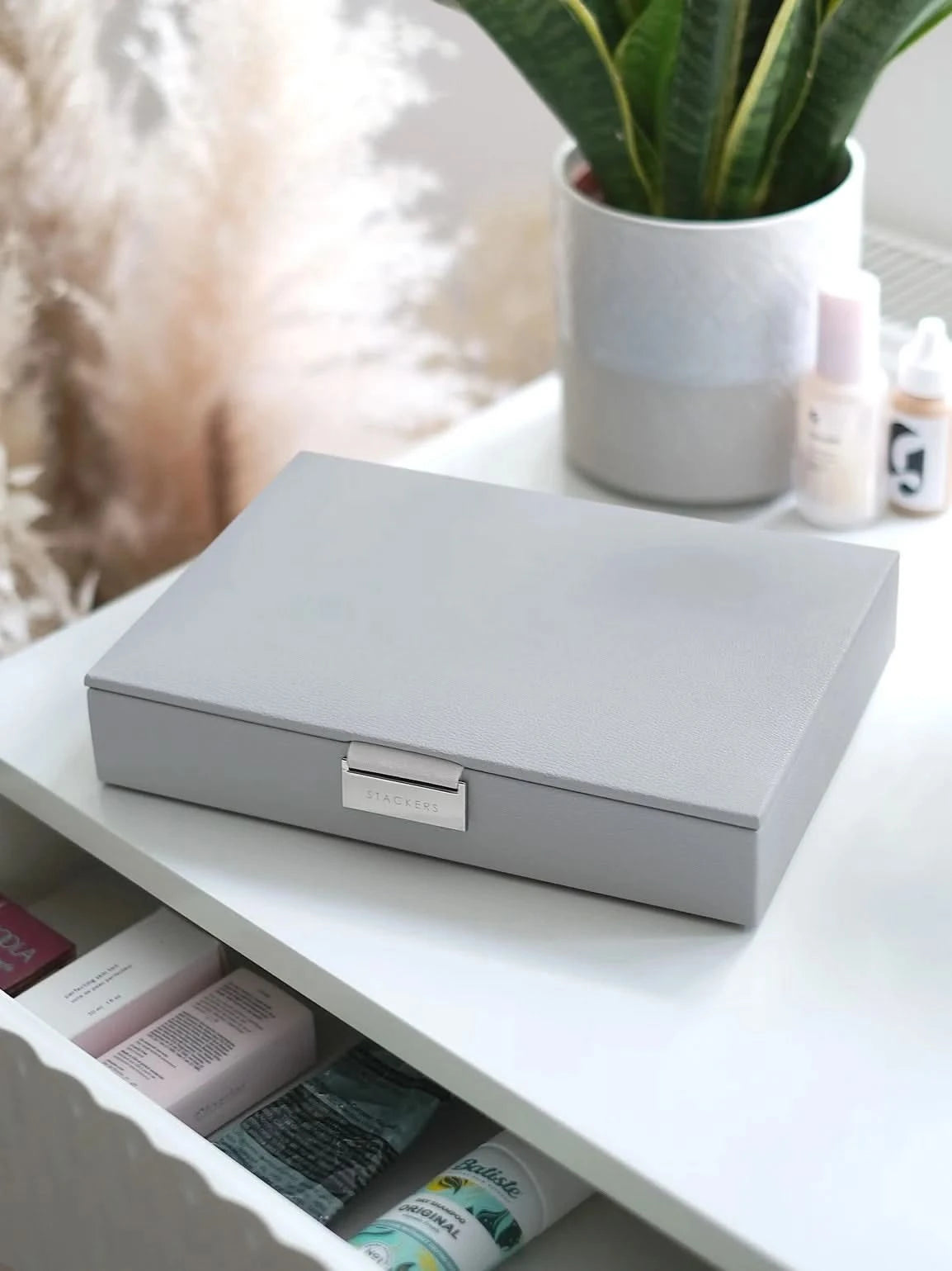 Stackers Deksel voor Klassieke Juwelendoos Grijs - Mystackers