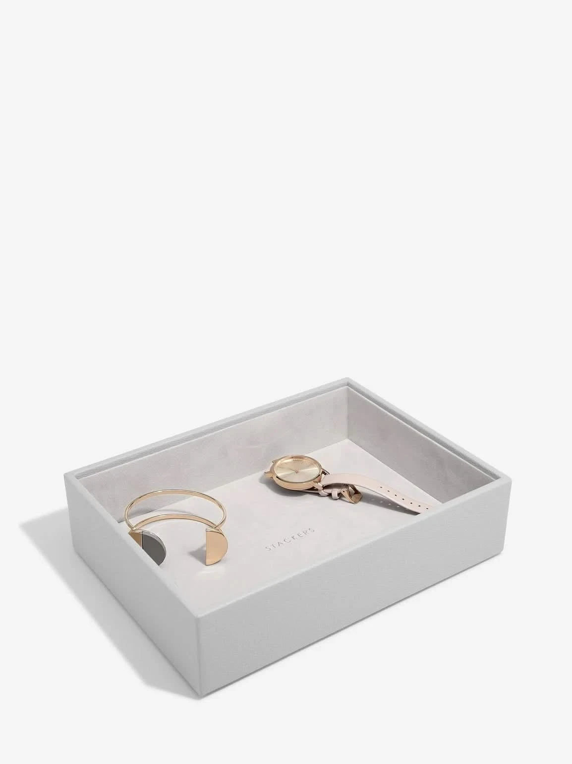 Stackers diepe Sieradenlaag voor Klassieke Juwelendoos Grijs - Mystackers