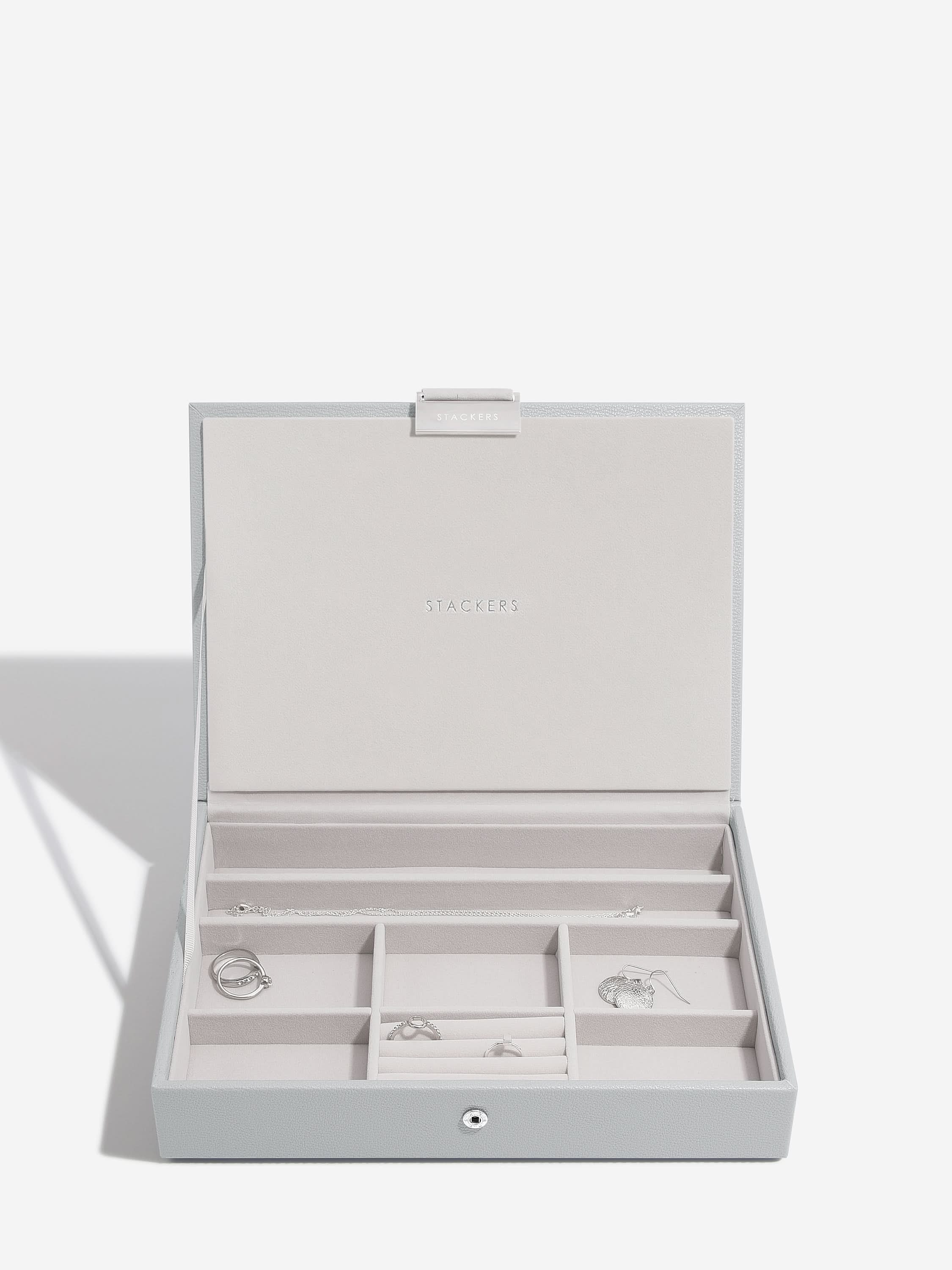 Stackers Klassieke Juwelendoos Set van 3 Grijs - Mystackers