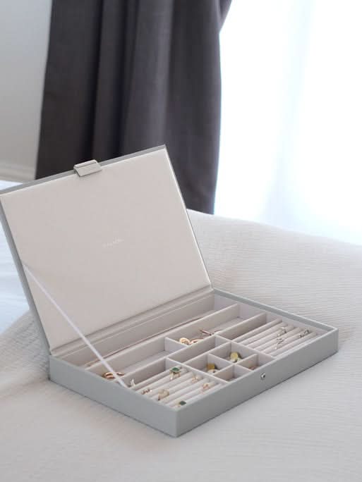 Stackers Deksel voor XL Juwelendoos Grijs - Mystackers