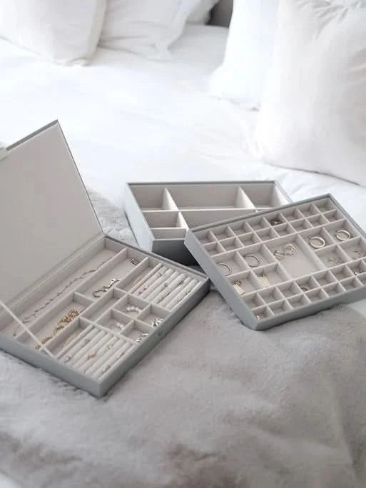 Stackers XL Juwelendoos set van 3 Grijs - Mystackers