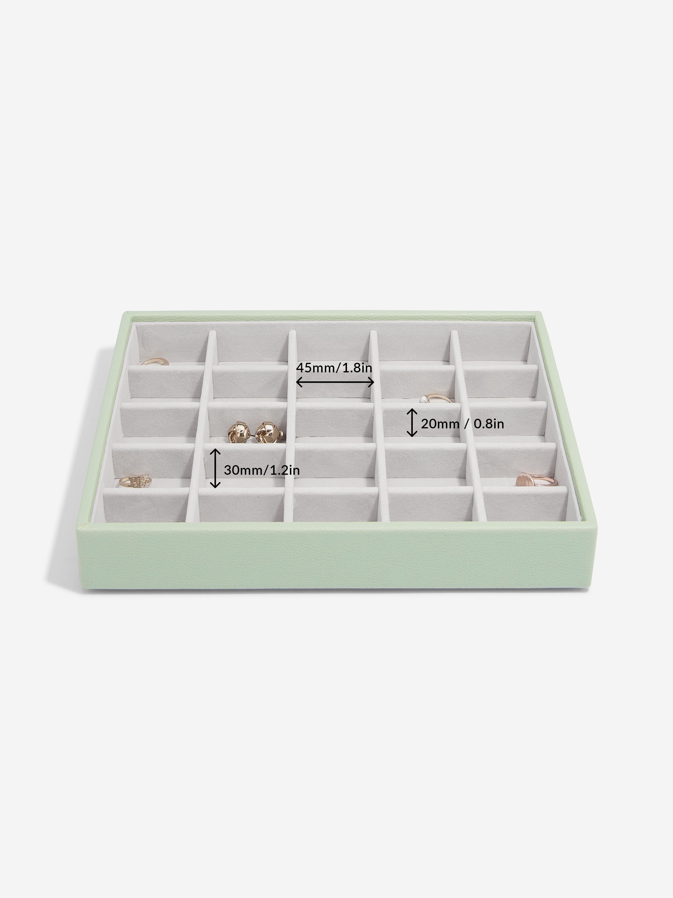 Stackers petit Compartiment pour boîte à bijoux classique Vert sauge