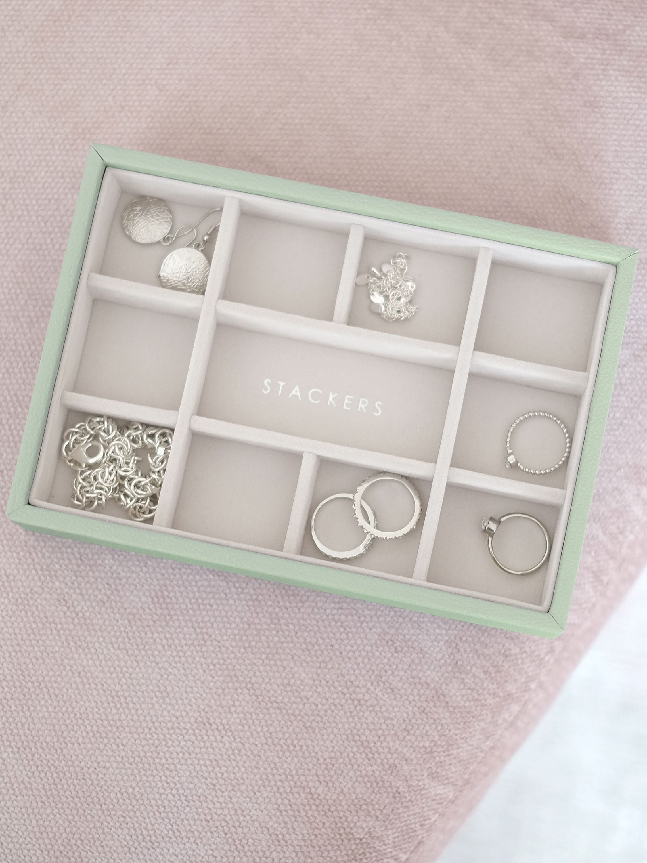 Stackers Mini Sieradenlaag Saliegroen - Mystackers