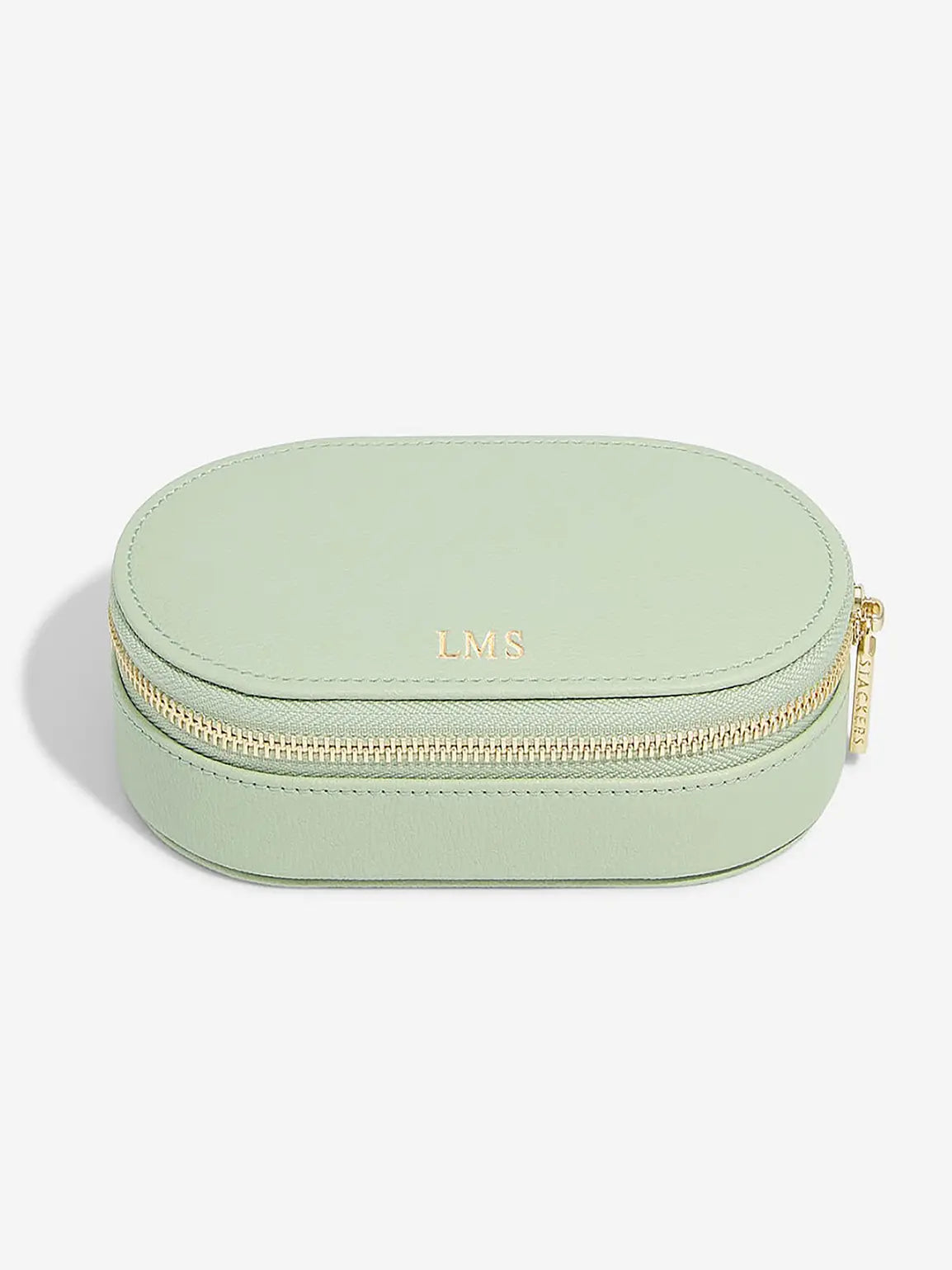 Stackers Ovale Travel Jewellery Box Saliegroen - Mystackers