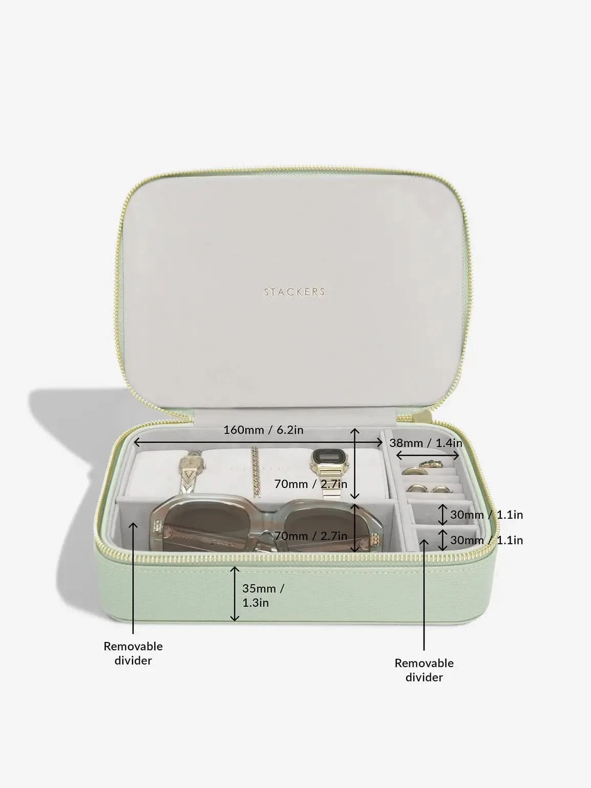 Stackers Reis & Accessoiredoos Saliegroen - Mystackers