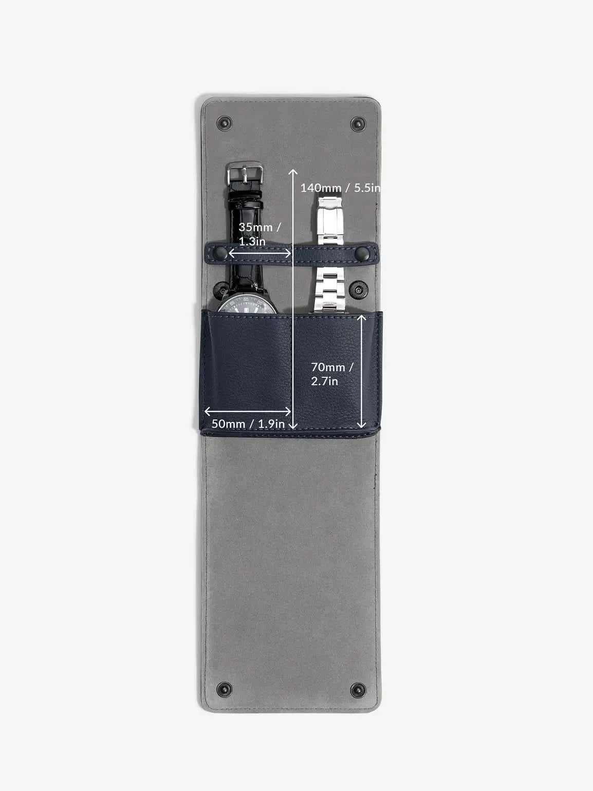 Stackers Horlogewikkel Marineblauw - Mystackers