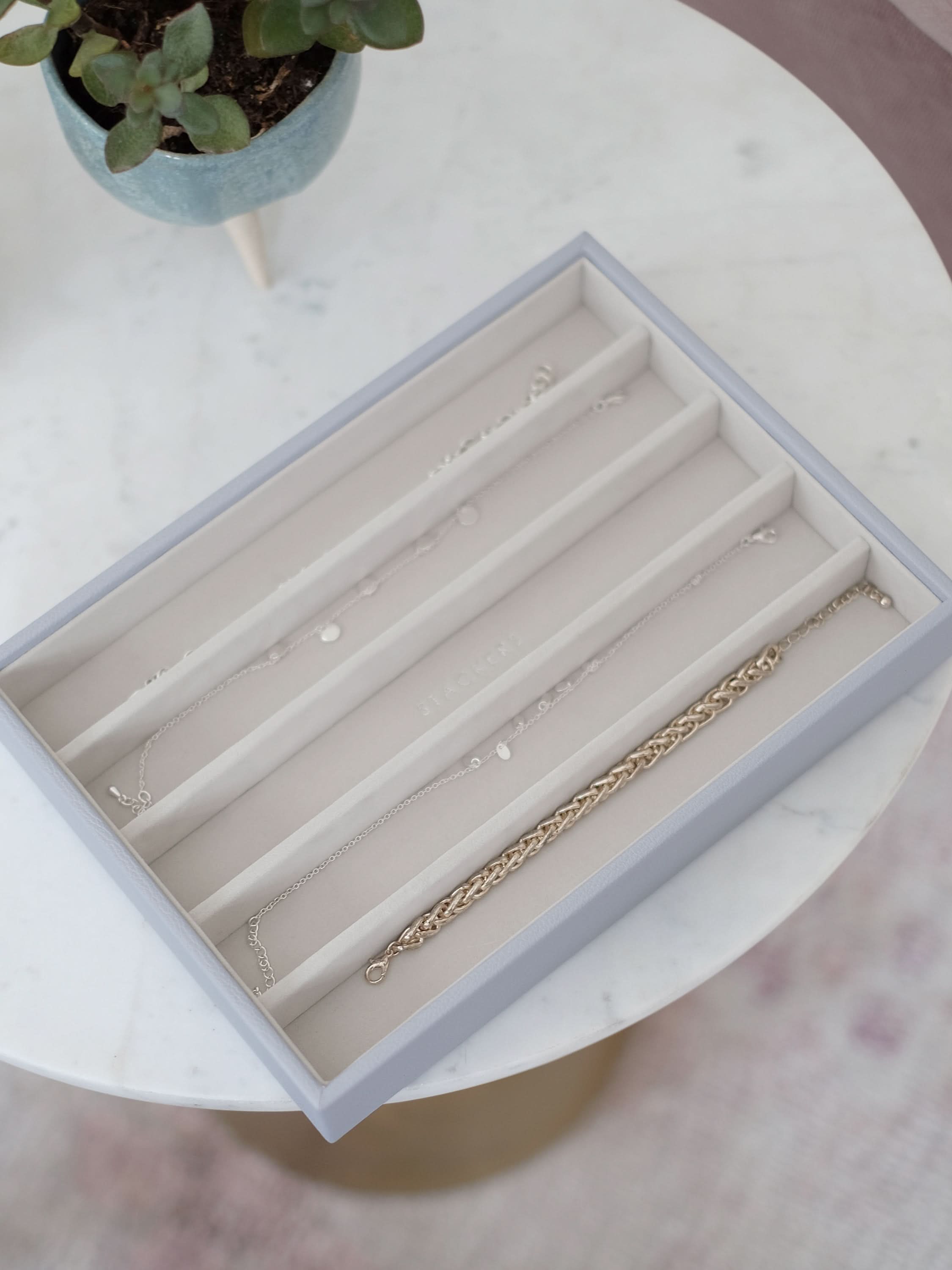 Stackers Halskettingenlaag voor Klassieke Juwelendoos Lavendel - Mystackers